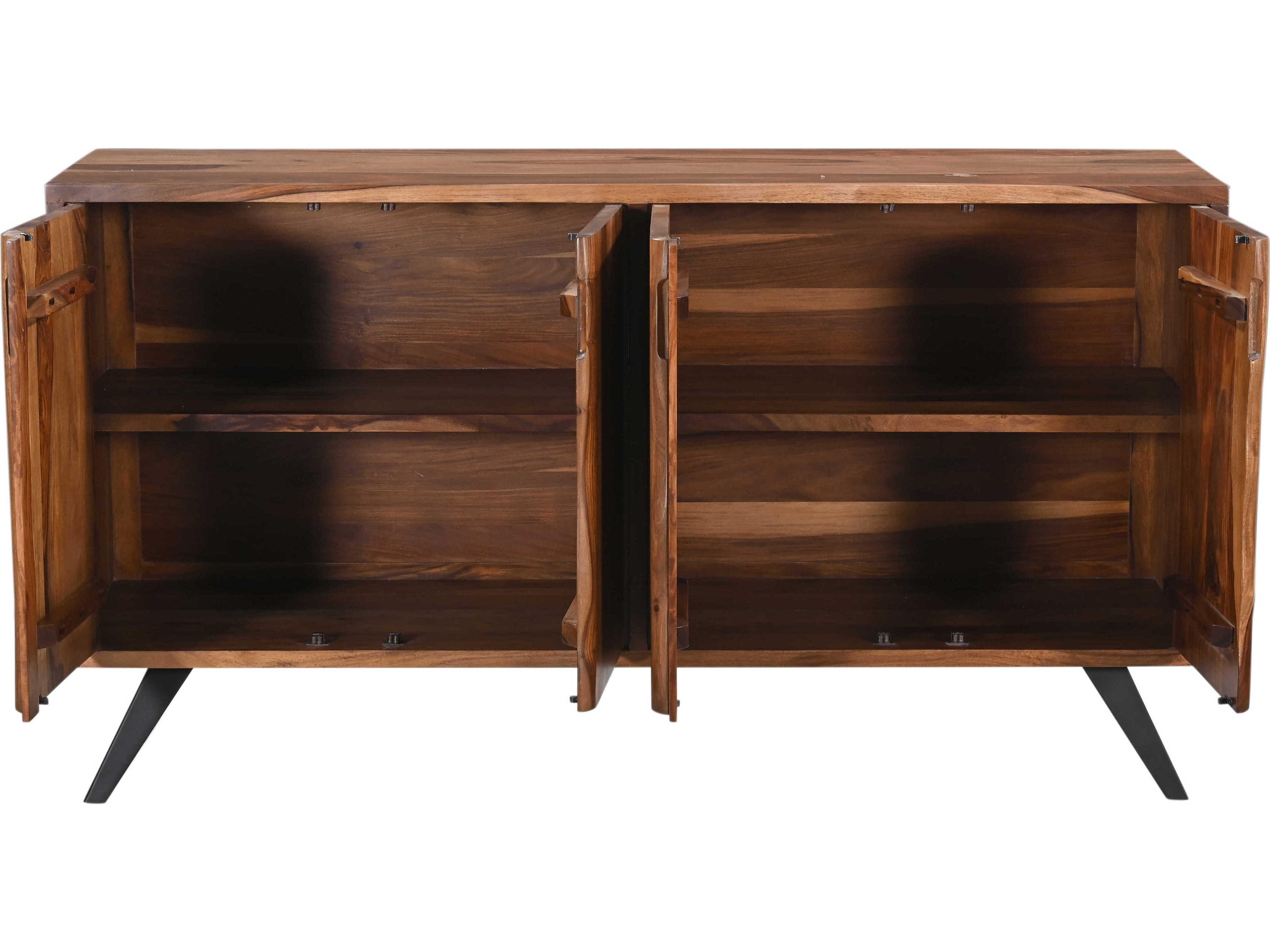 World Interiors Rosewood 62" Solid Wood Natural Sheesham Sideboard