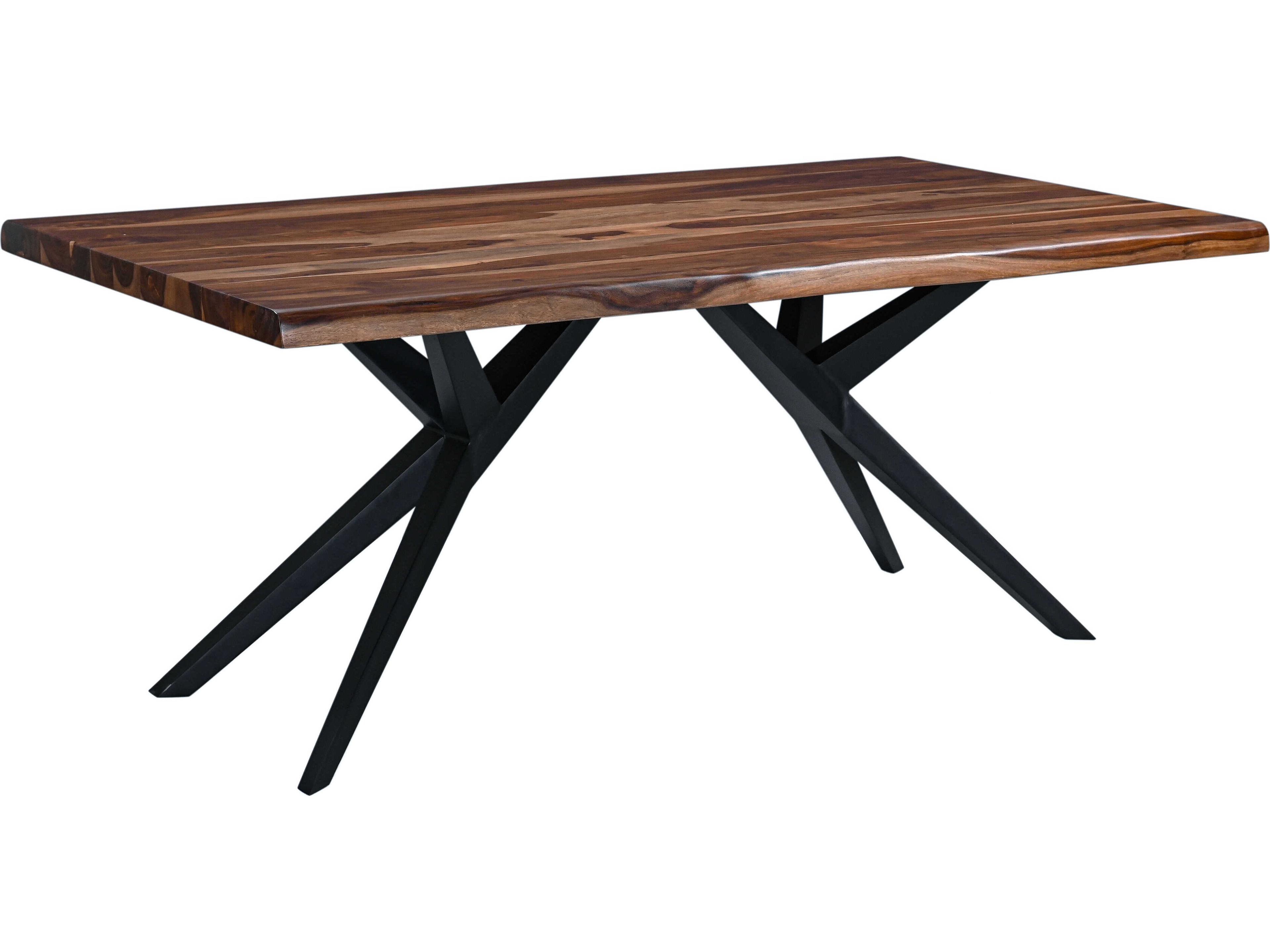 Rosewood Rectangular Wood Natural Sheesham Dining Table
