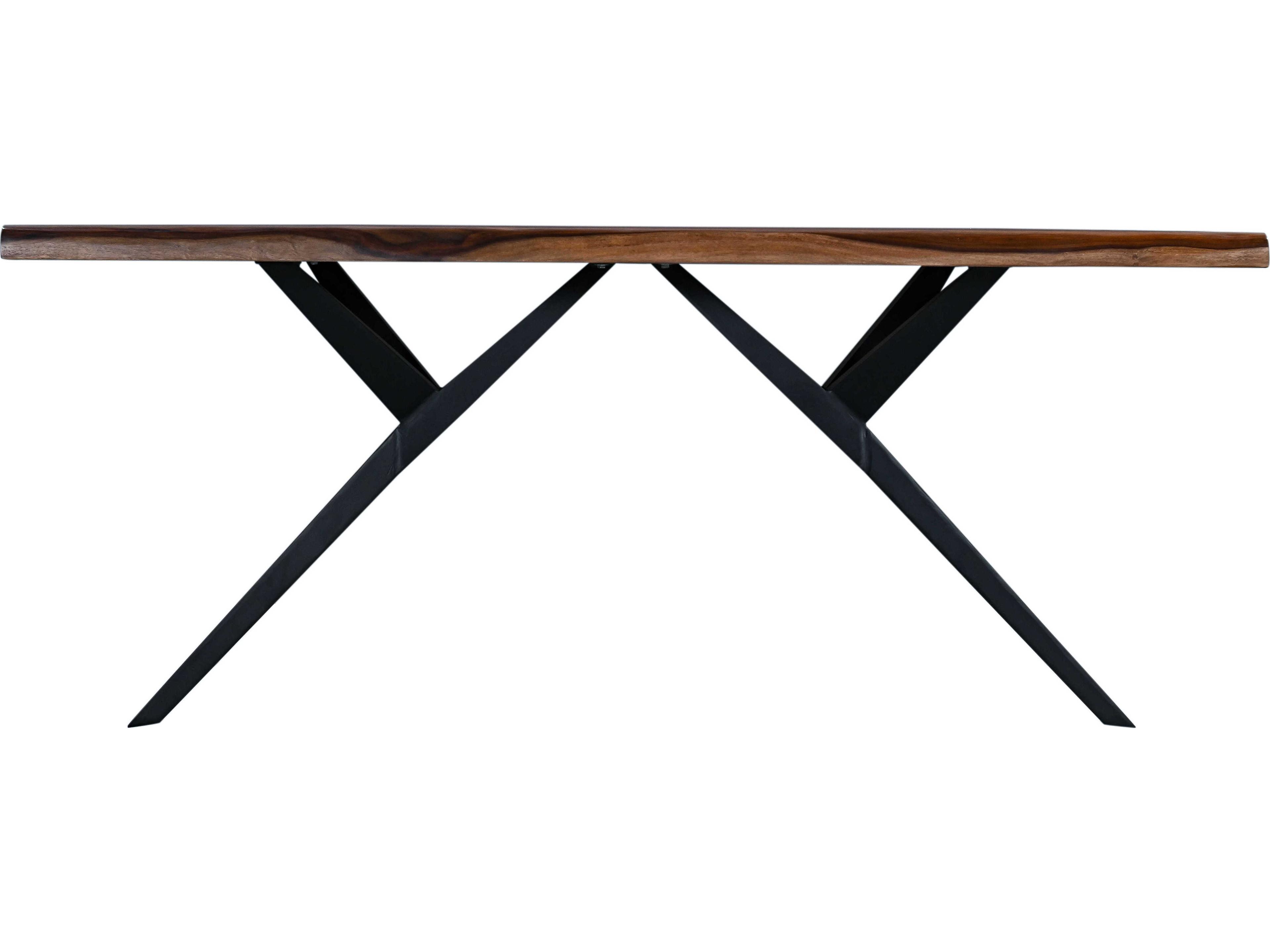 World Interiors Rosewood Rectangular Wood Natural Sheesham Dining Table