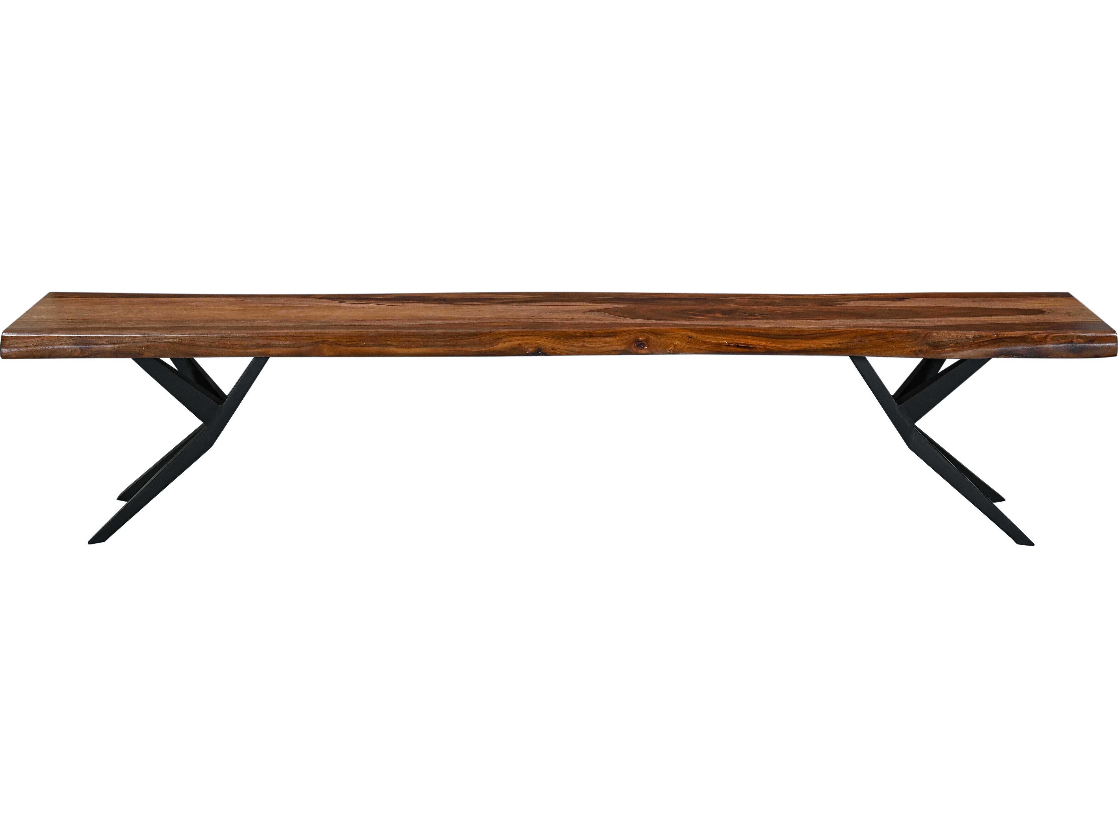 Rosewood Natural Sheesham Brown Accent Bench