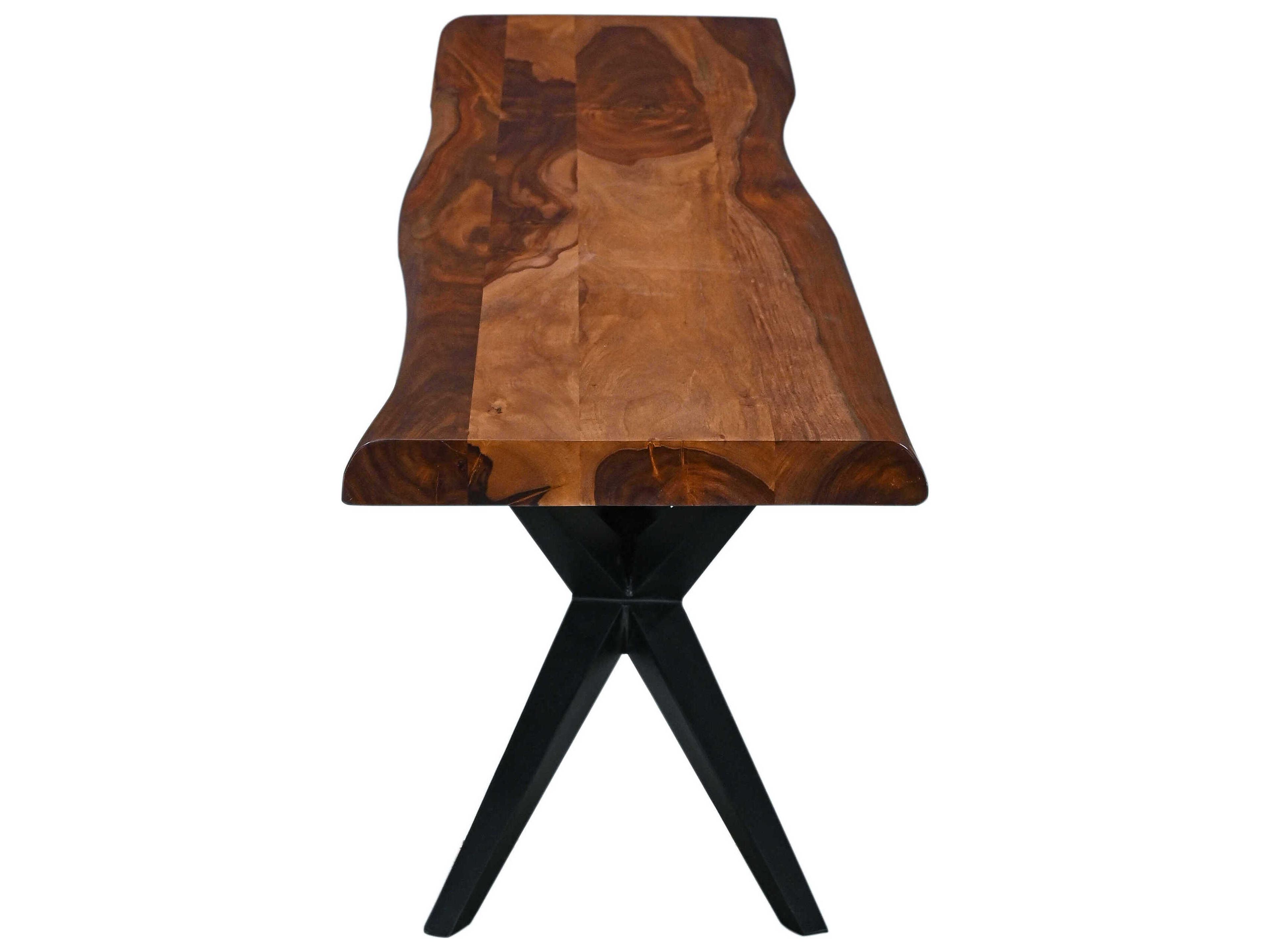 World Interiors Rosewood Natural Sheesham Brown Accent Bench