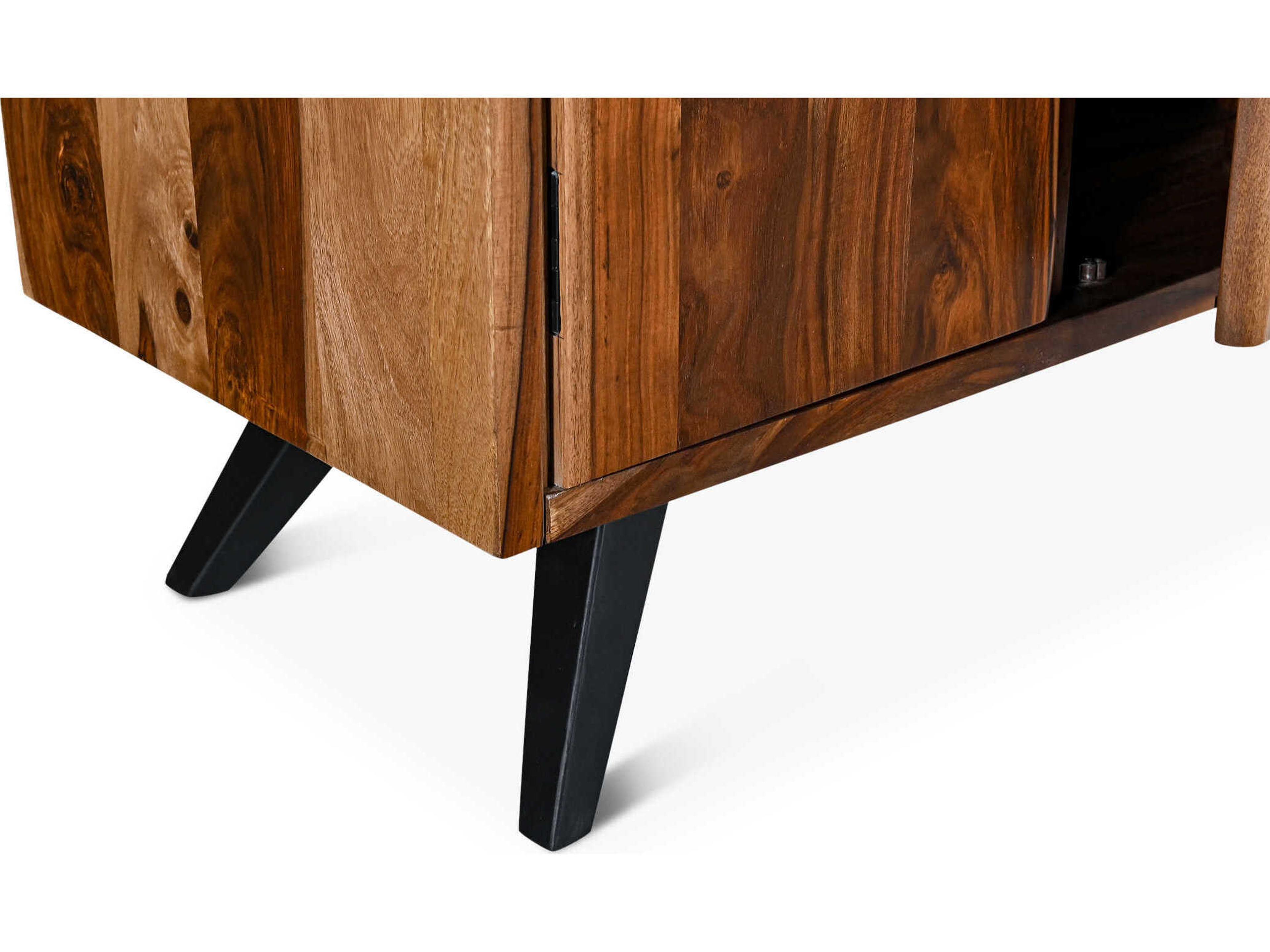 World Interiors Rosewood 90" Solid Wood Natural Sheesham Sideboard