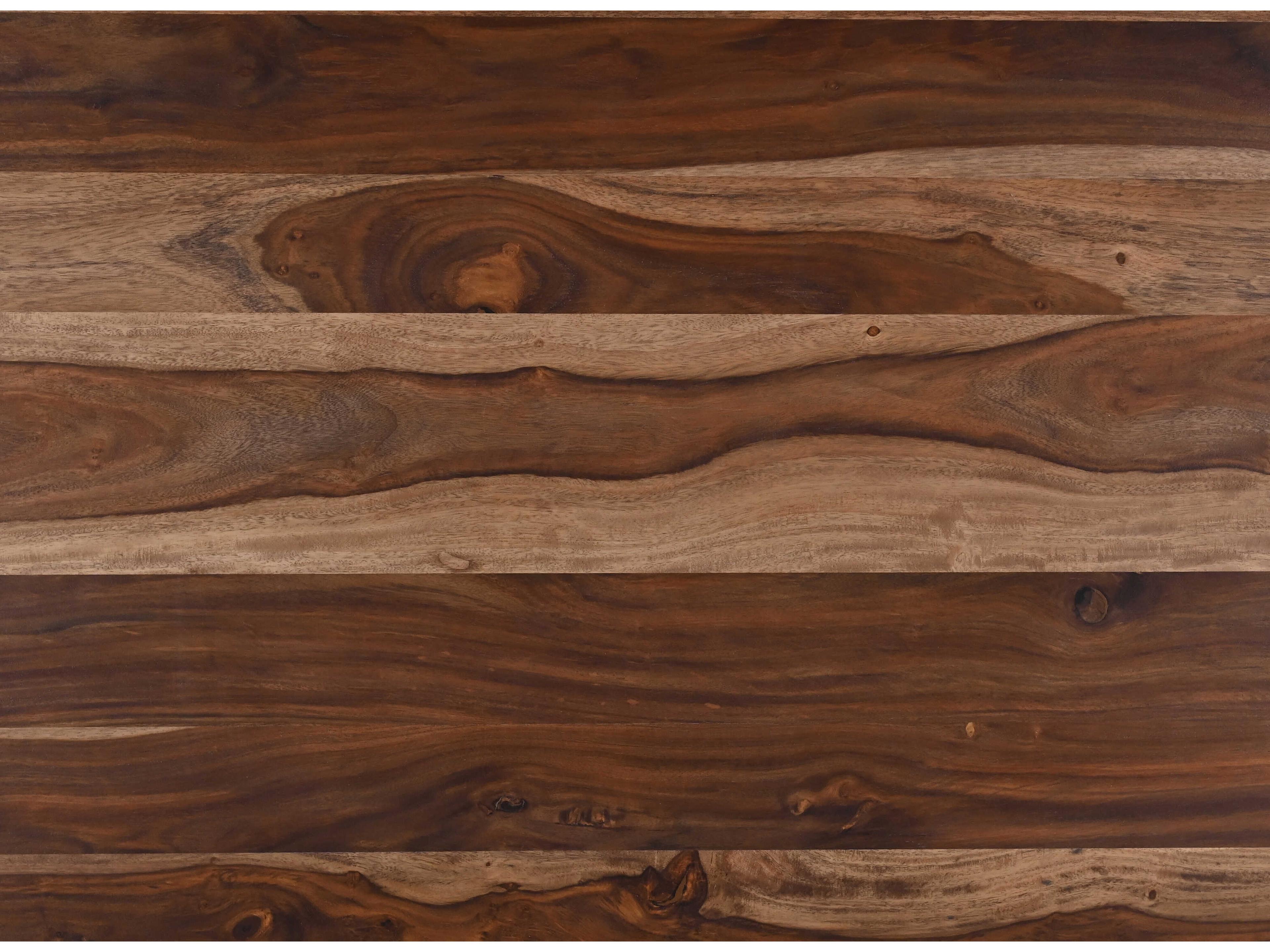 World Interiors Rosewood Rectangular Wood Natural Sheesham Dining Table