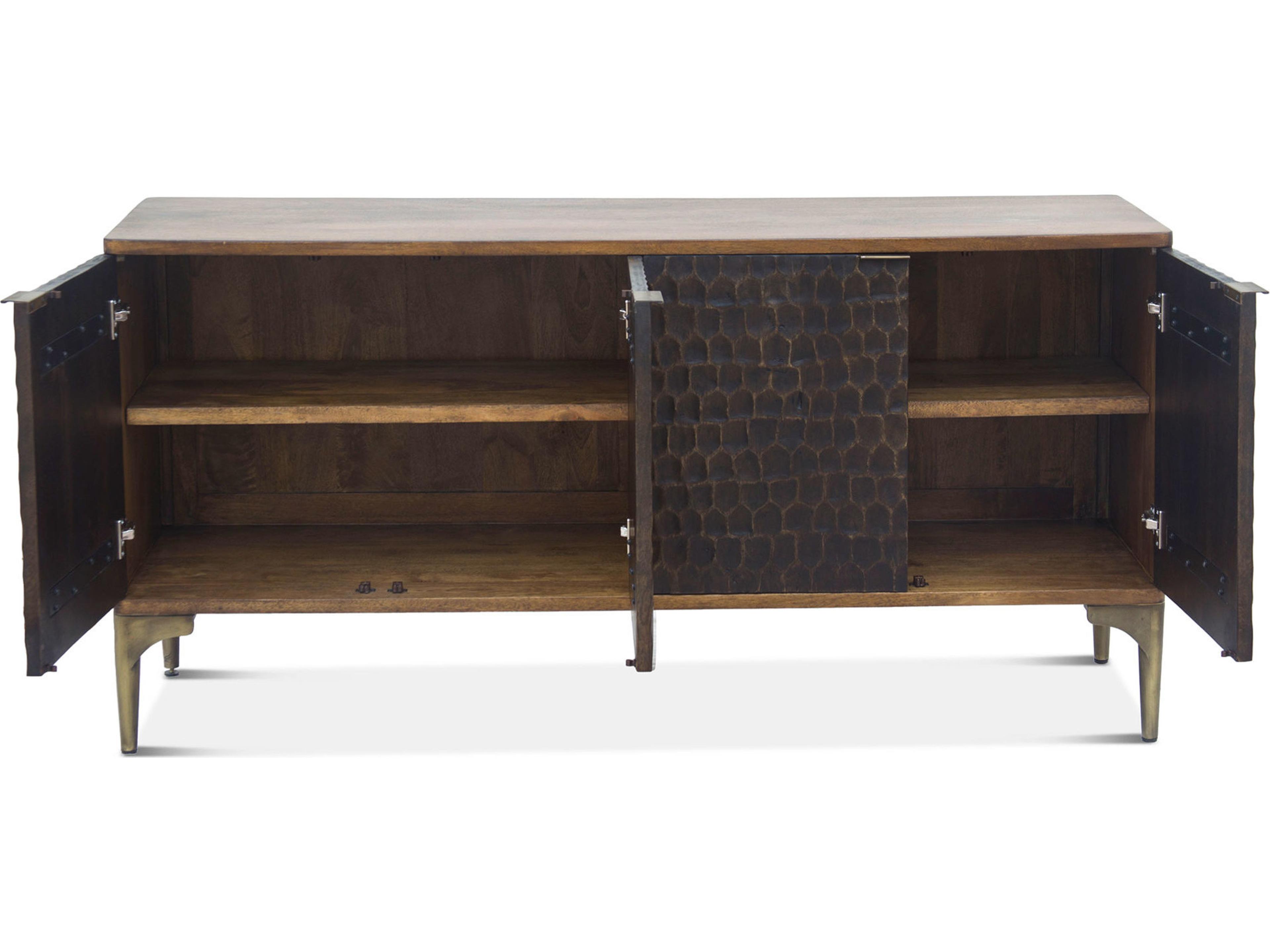 World Interiors Vallarta 66" Brown Two Tone Bronze Sideboard