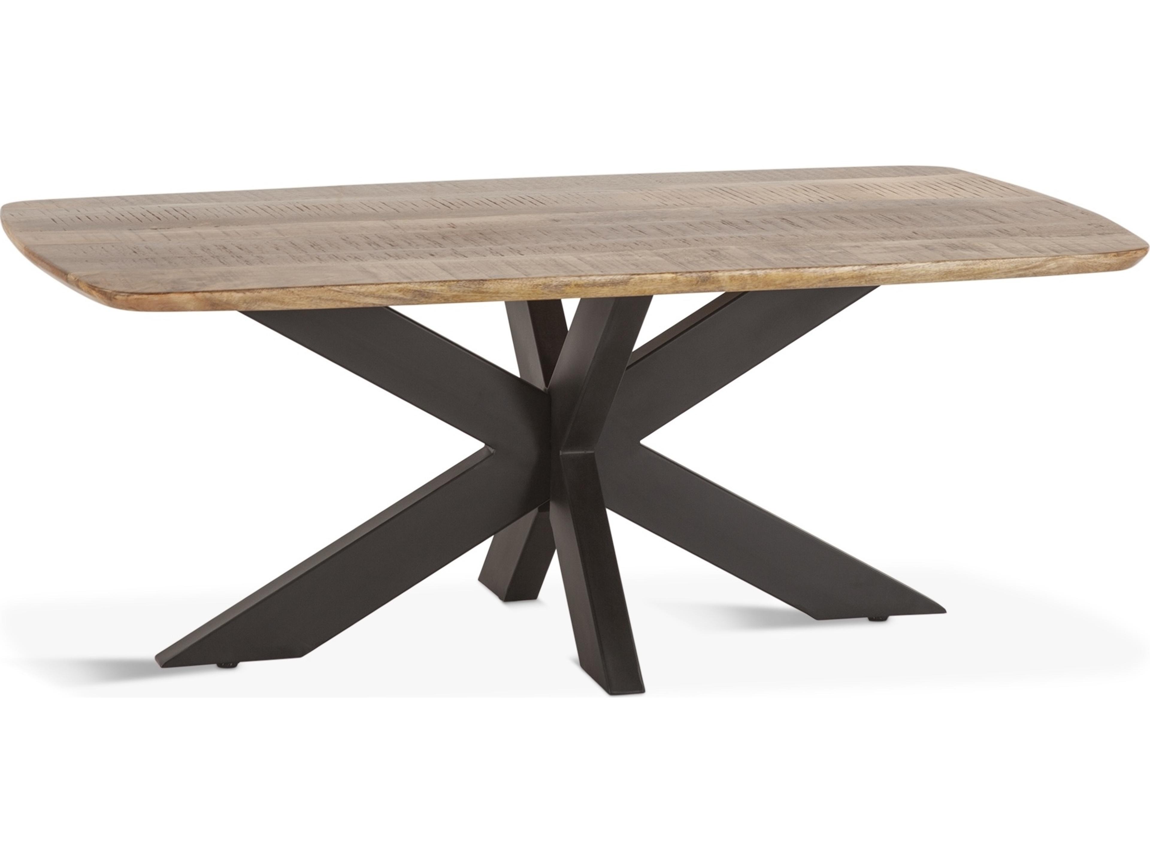 Santa Margherita Rectangular Wood Matte Black Coffee Table