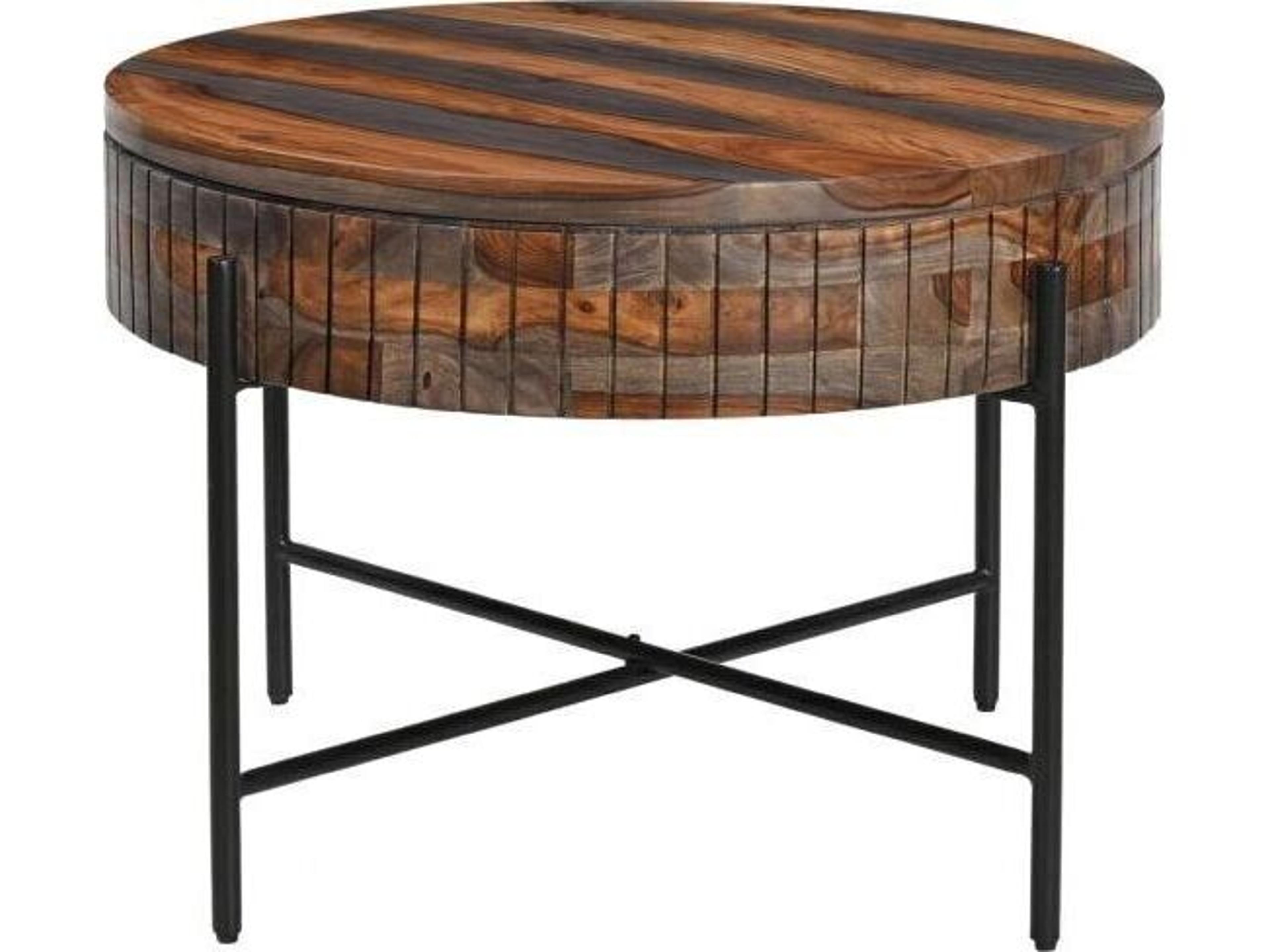 World Interiors Summit Round Wood Coffee Table