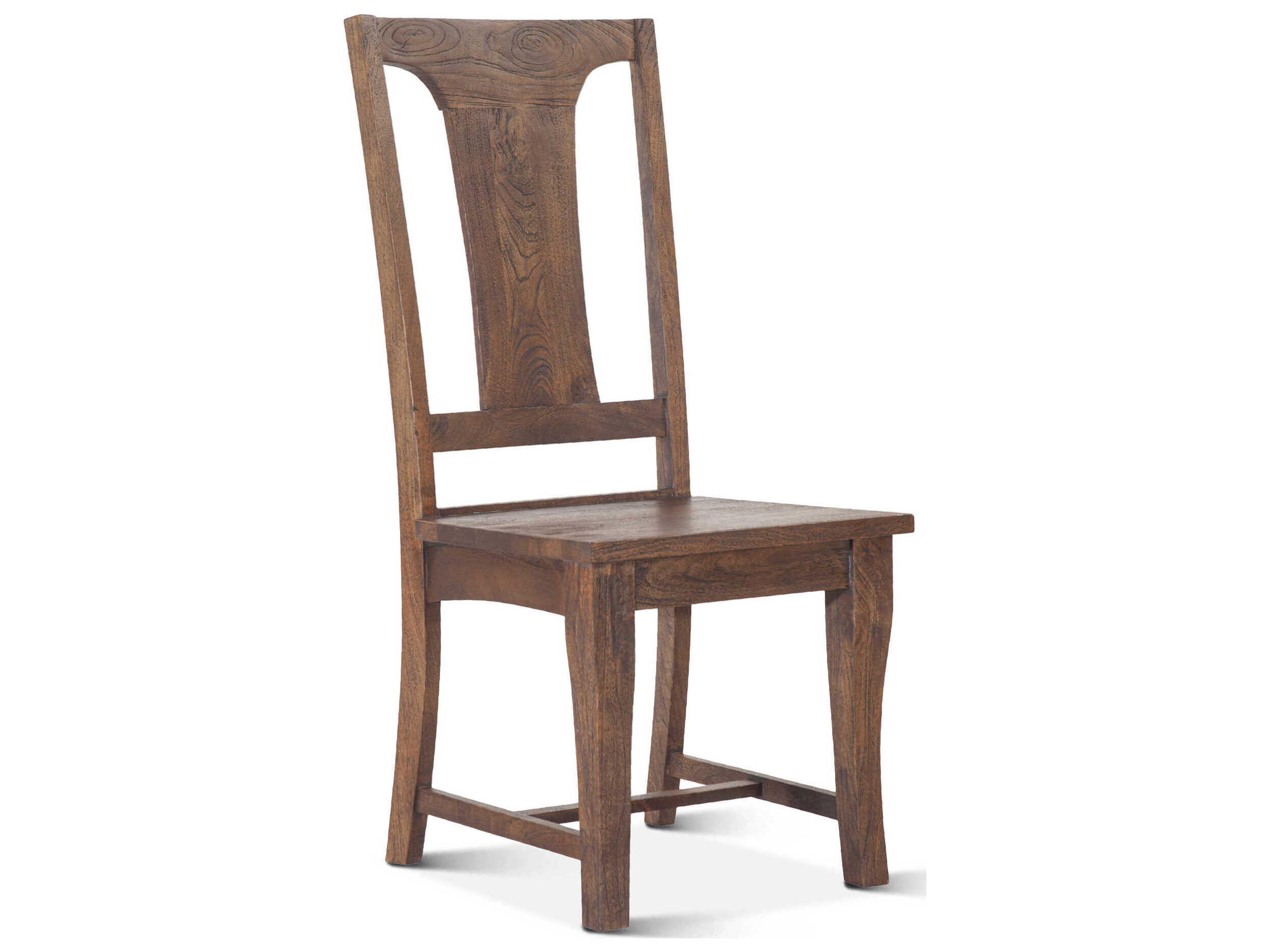Toulon Mango Wood Brown Side Dining Chair