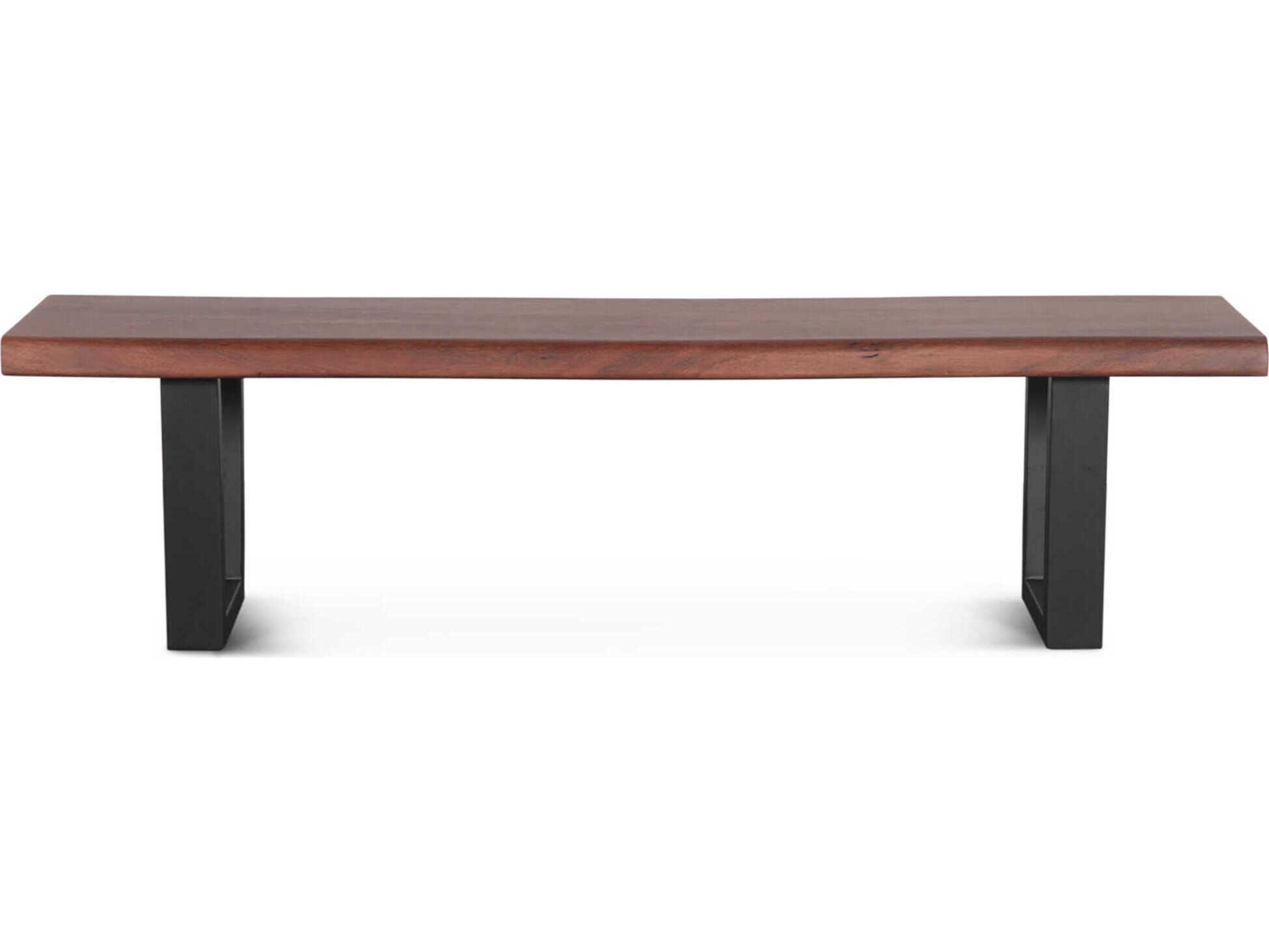 World Interiors Yarrow Light Seqouia Brown Accent Bench