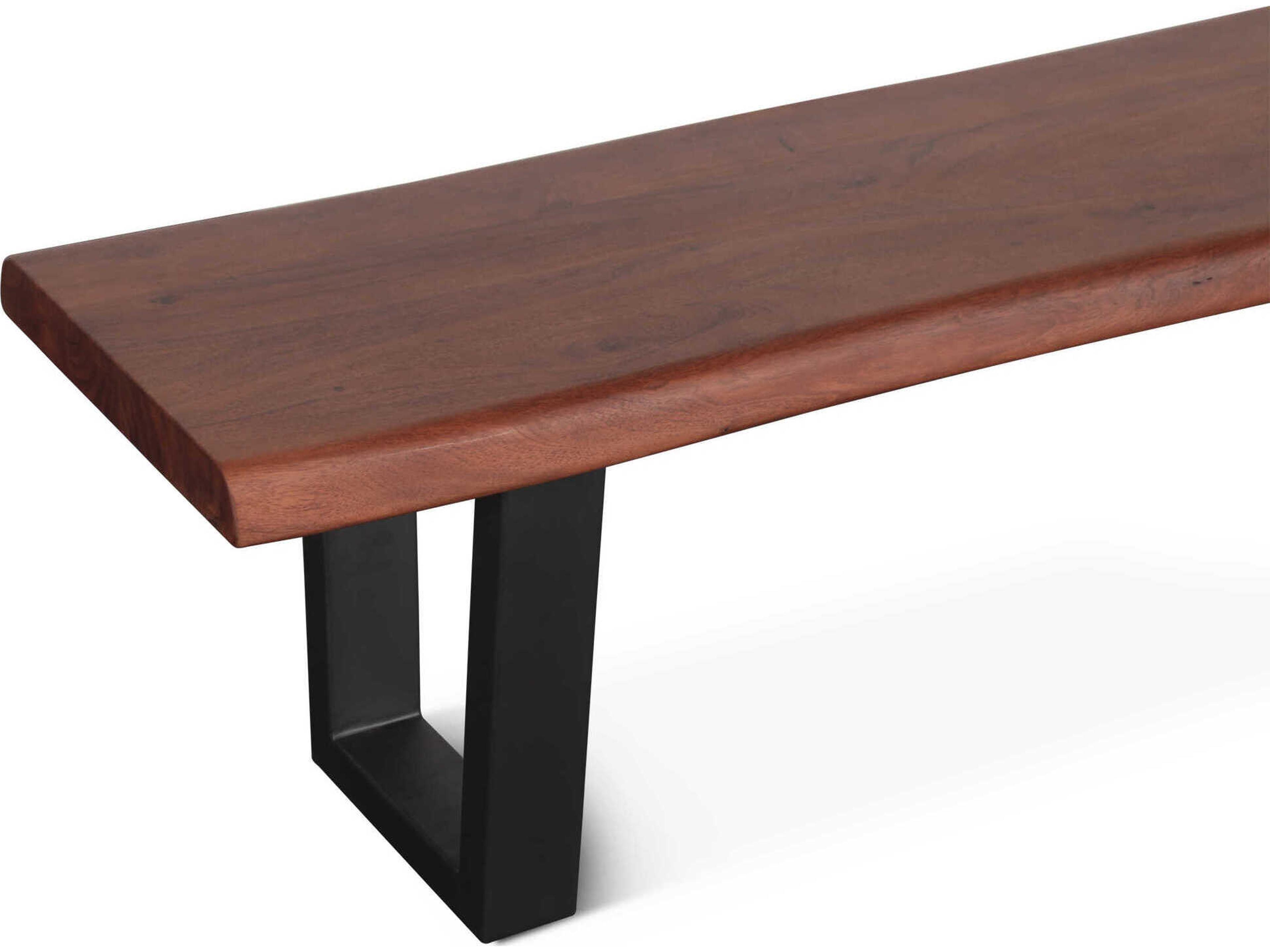 World Interiors Yarrow Light Seqouia Brown Accent Bench