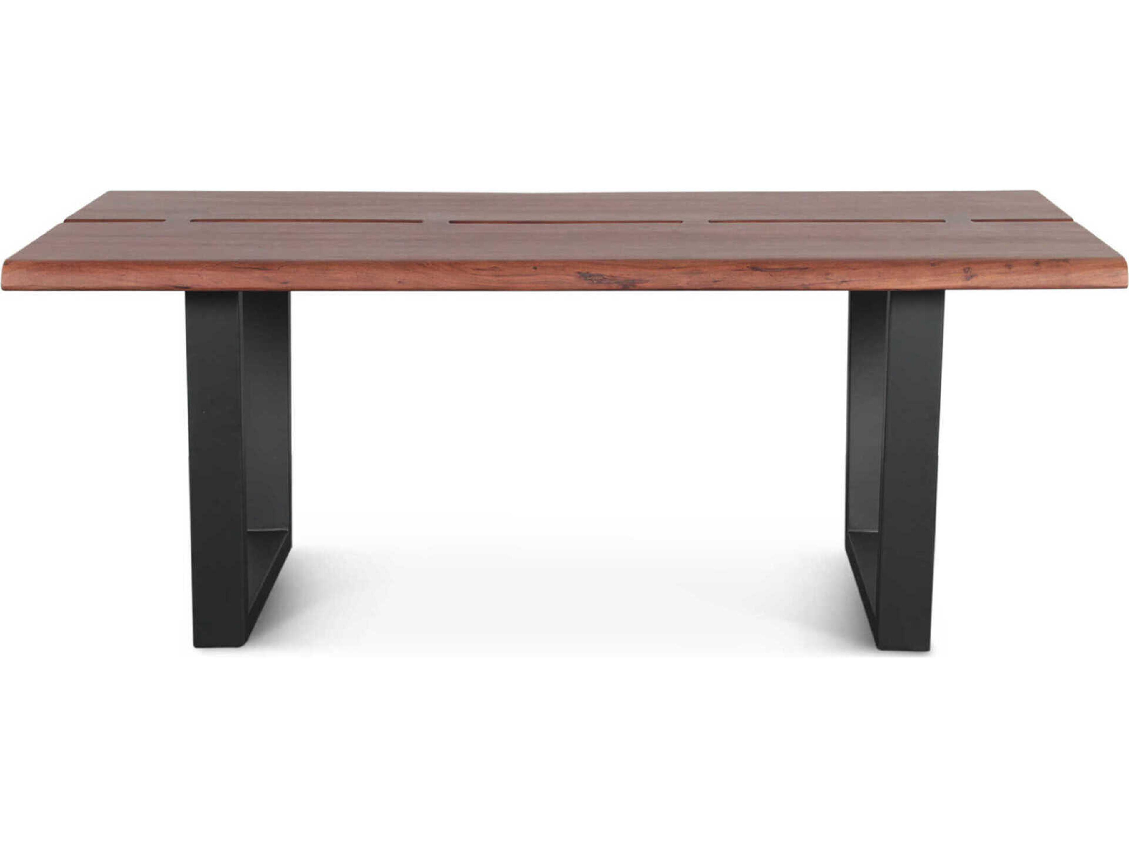 World Interiors Yarrow Rectangular Wood Light Seqouia Dining Table