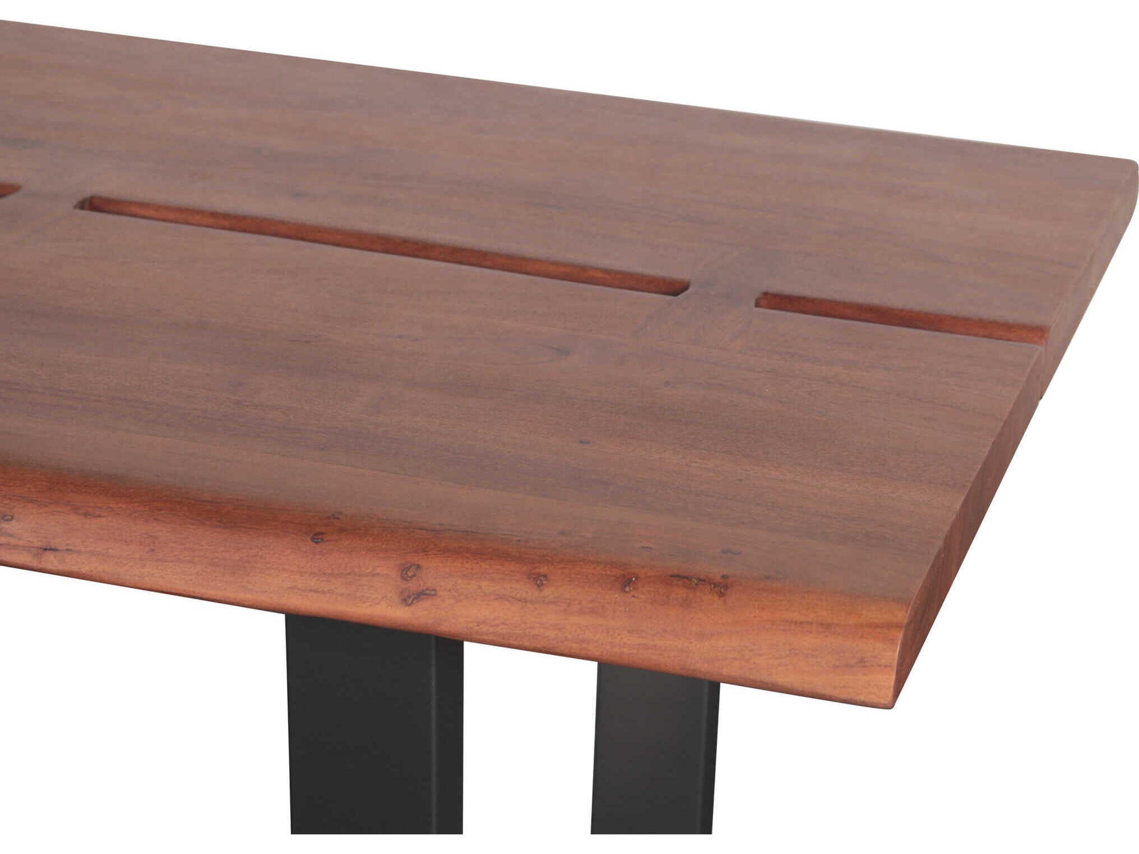 World Interiors Yarrow Rectangular Wood Light Seqouia Dining Table