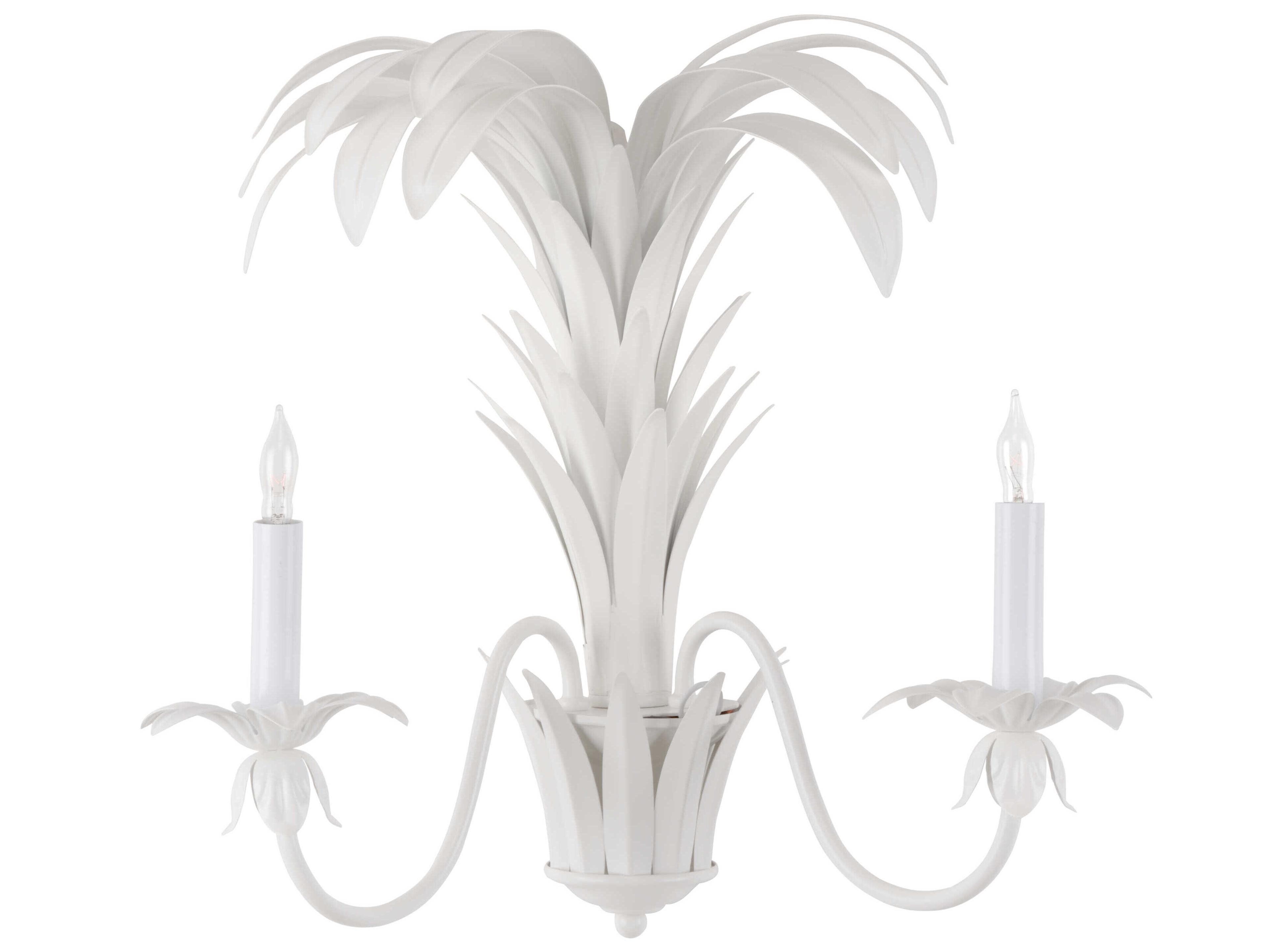 Wildwood Fontana 2-Light Antique White Wall Sconce