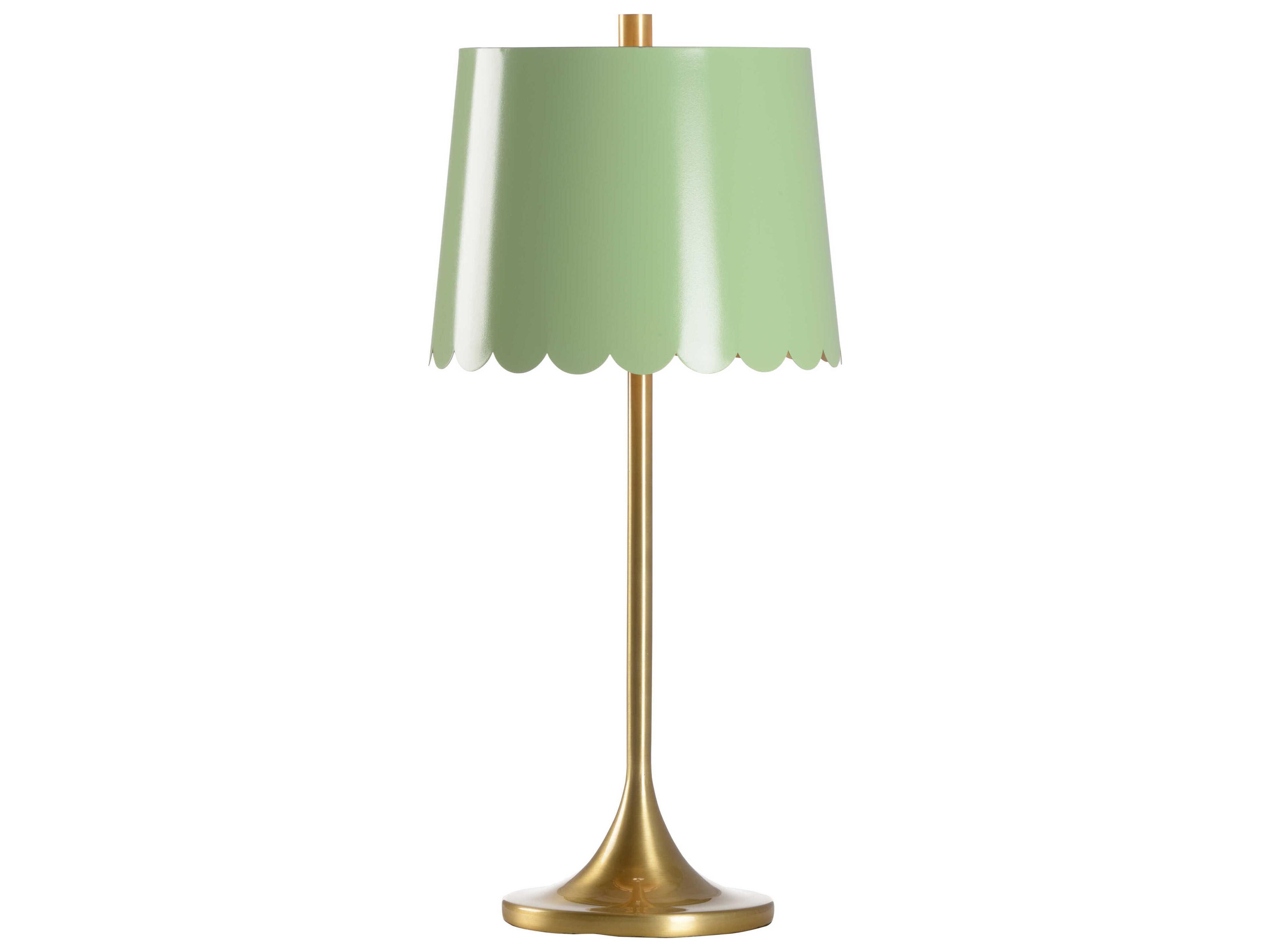 Mirasol Spring Green Metal Buffet Lamp