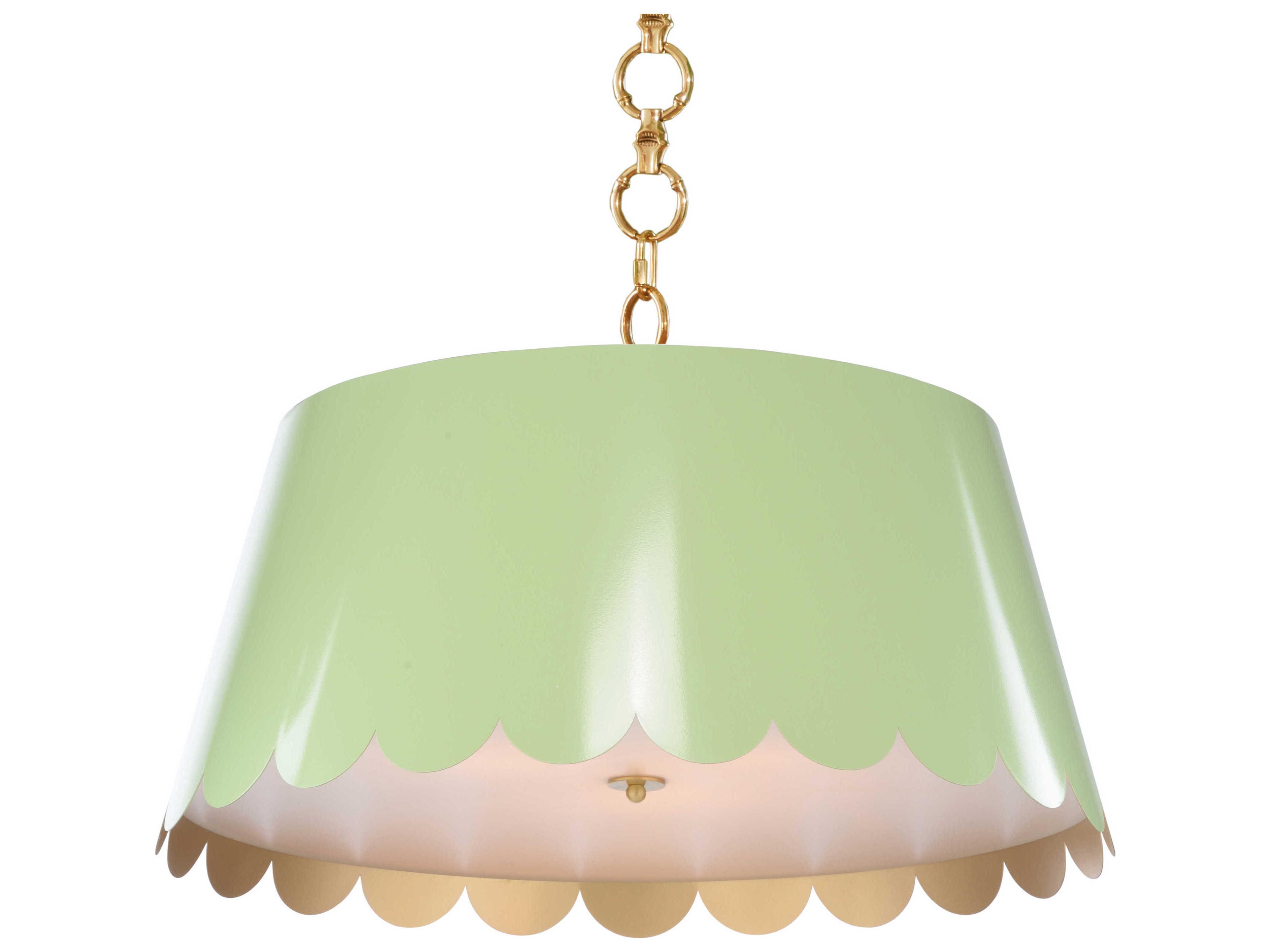 Mirasol 3-Light Spring Green Pendant