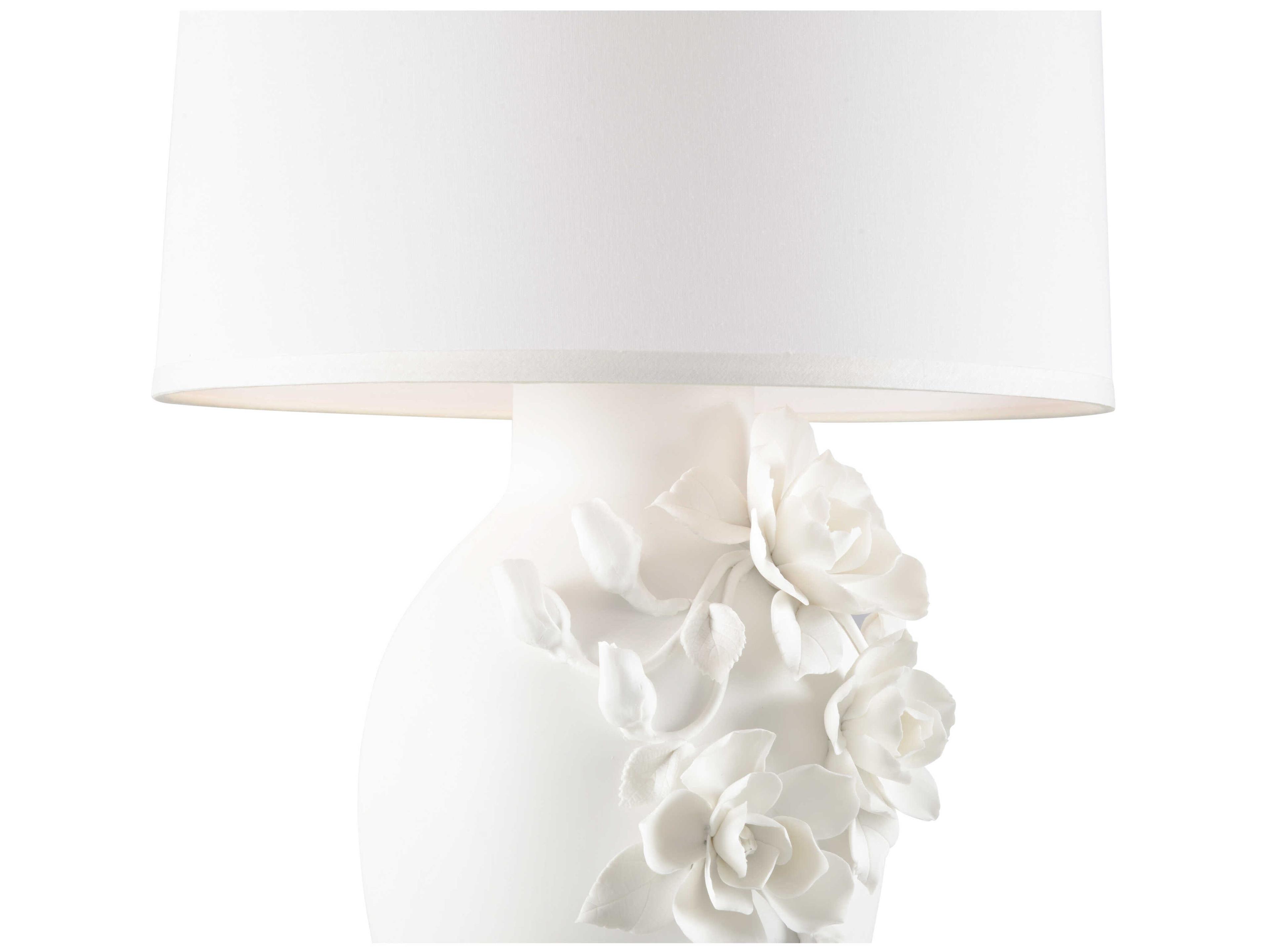 Wildwood Savoir Faire White Bone Silk Buffet Lamp