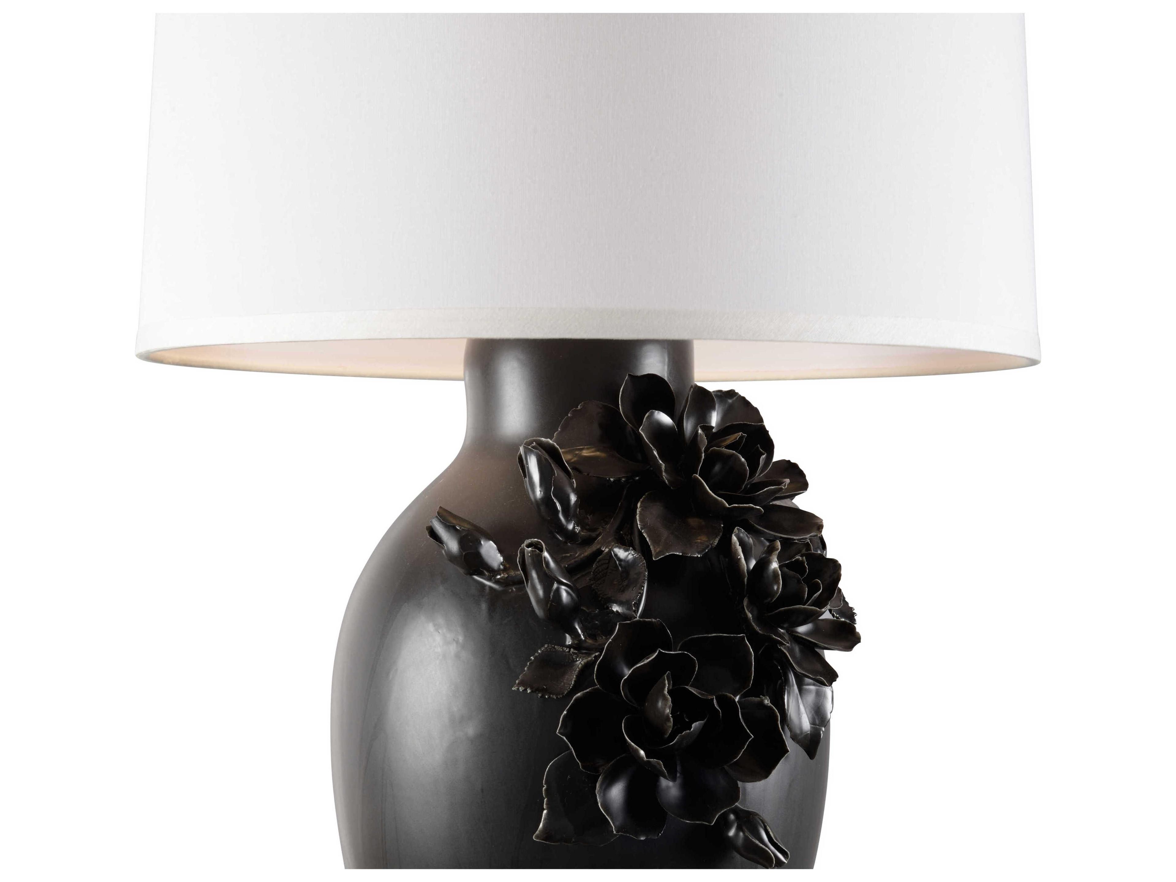 Wildwood Savoir Faire Black Bone Silk Buffet Lamp