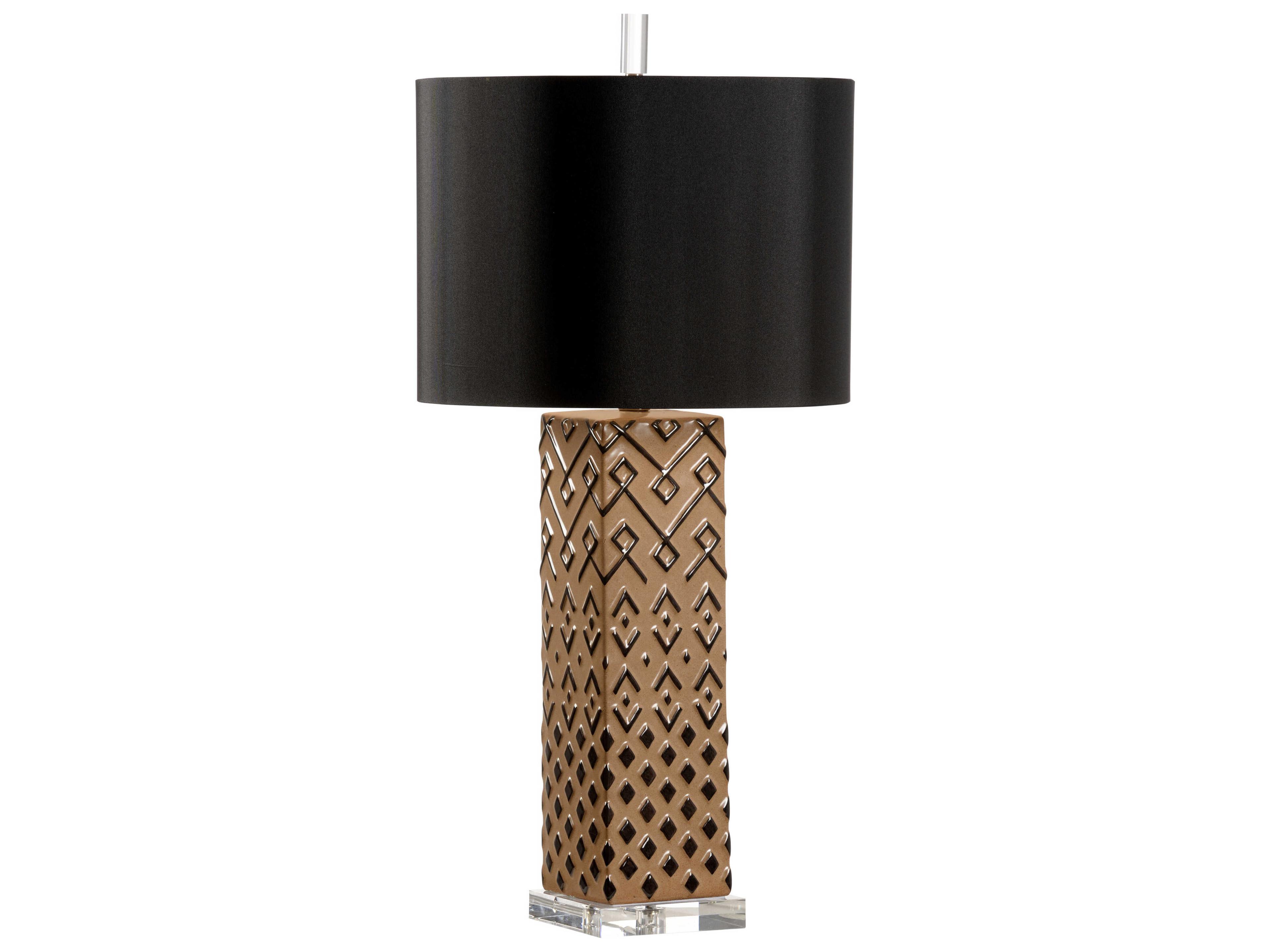 Wildwood Ujamaa Brown Black Silkette Buffet Lamp