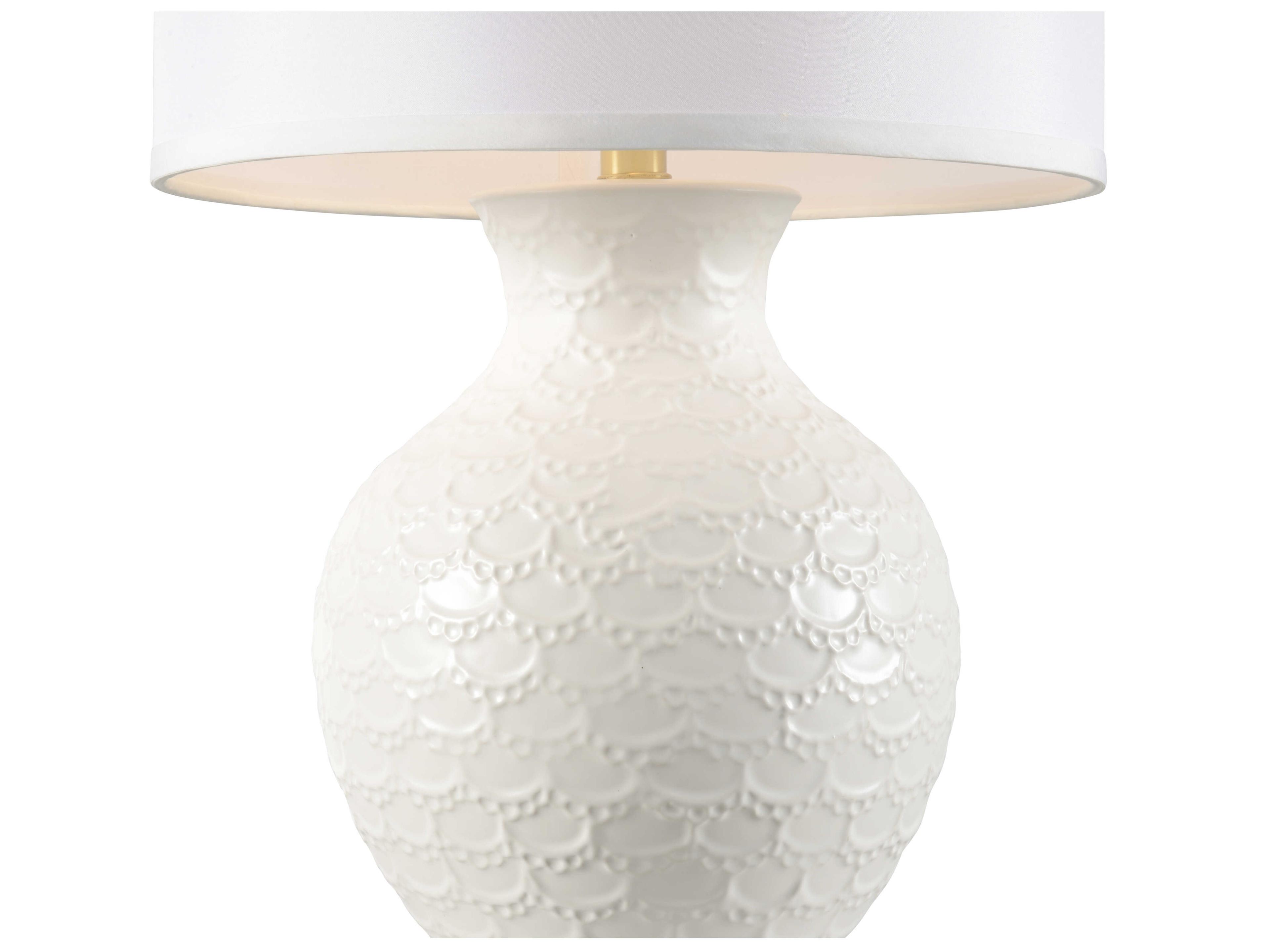 Wildwood Varese White Off Silkette Buffet Lamp
