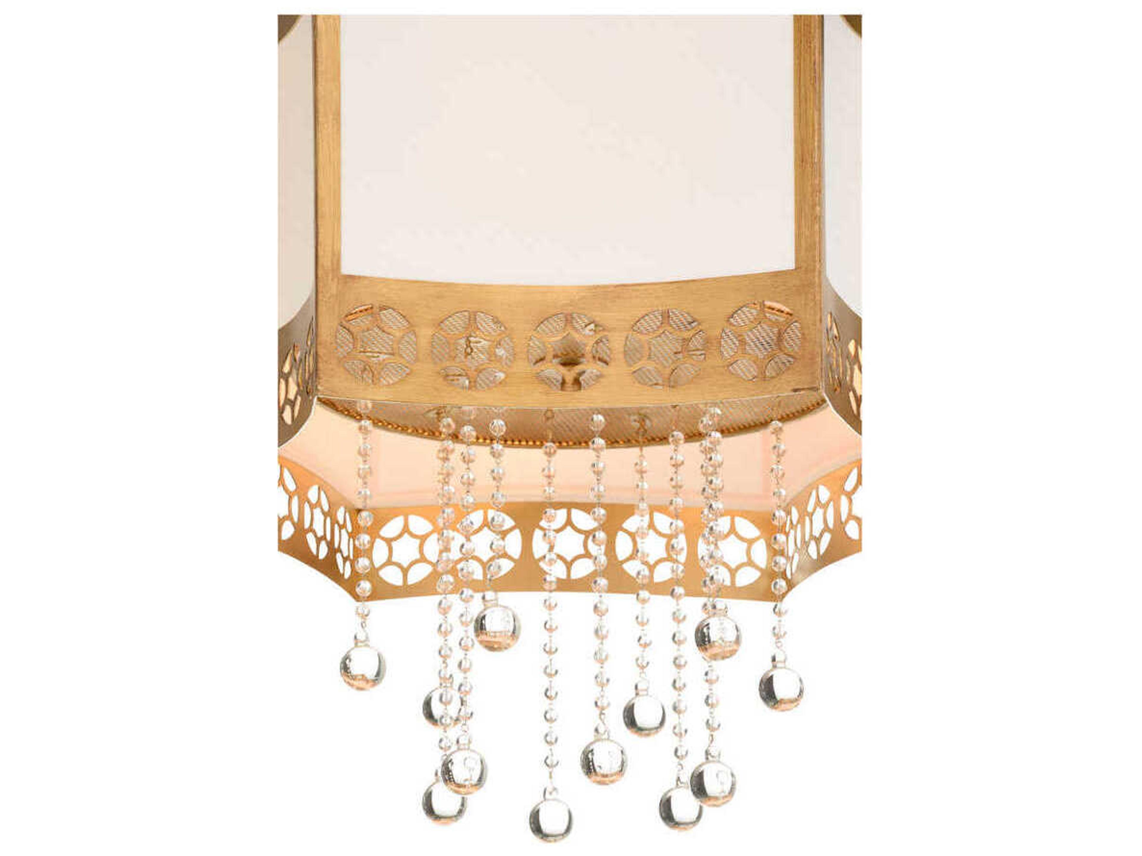 Wildwood Golden Glory 5-Light Antique Brass Pendant