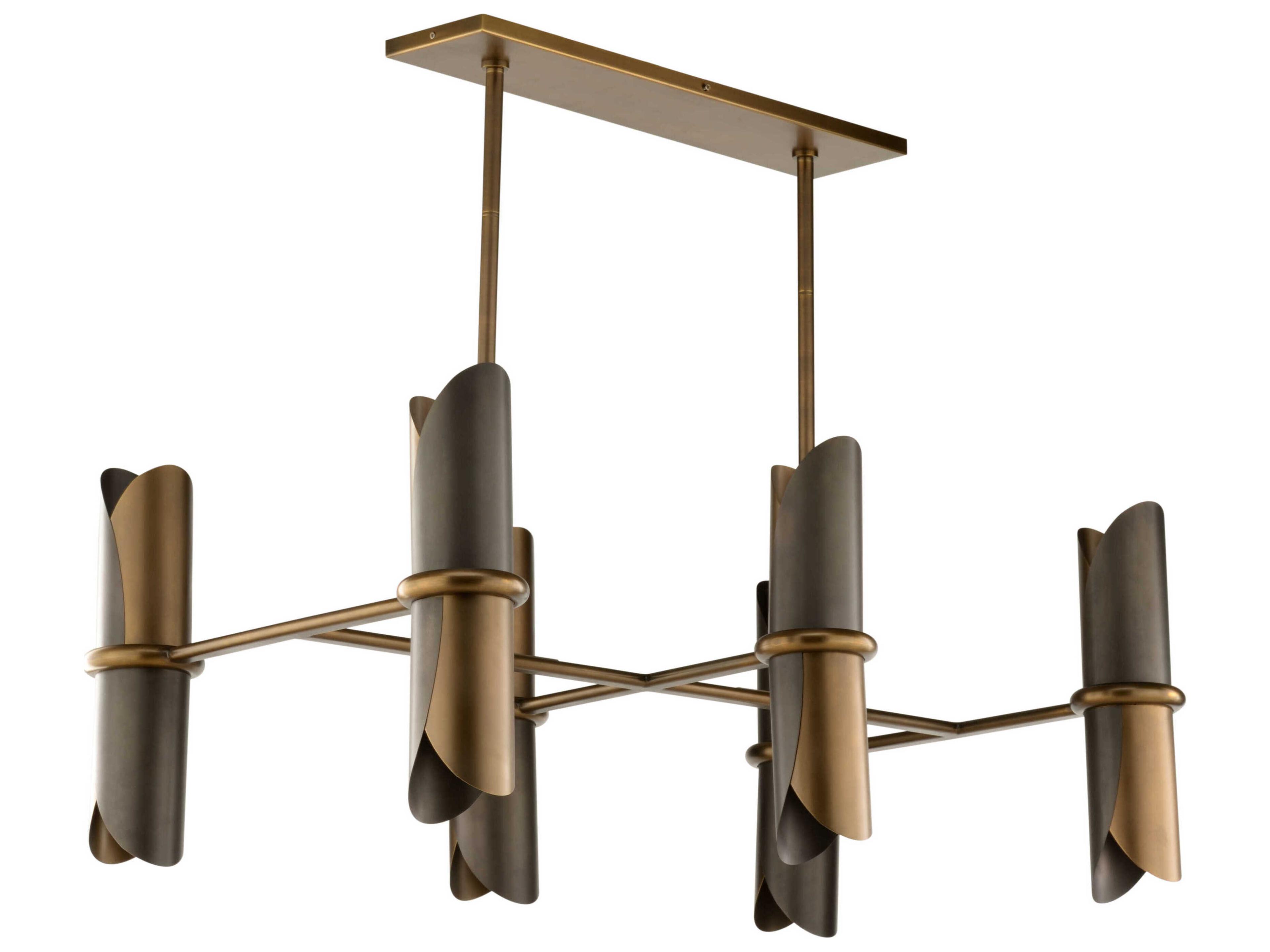 Wildwood Stockman 12-Light Antique Brass Bronze Island Pendant