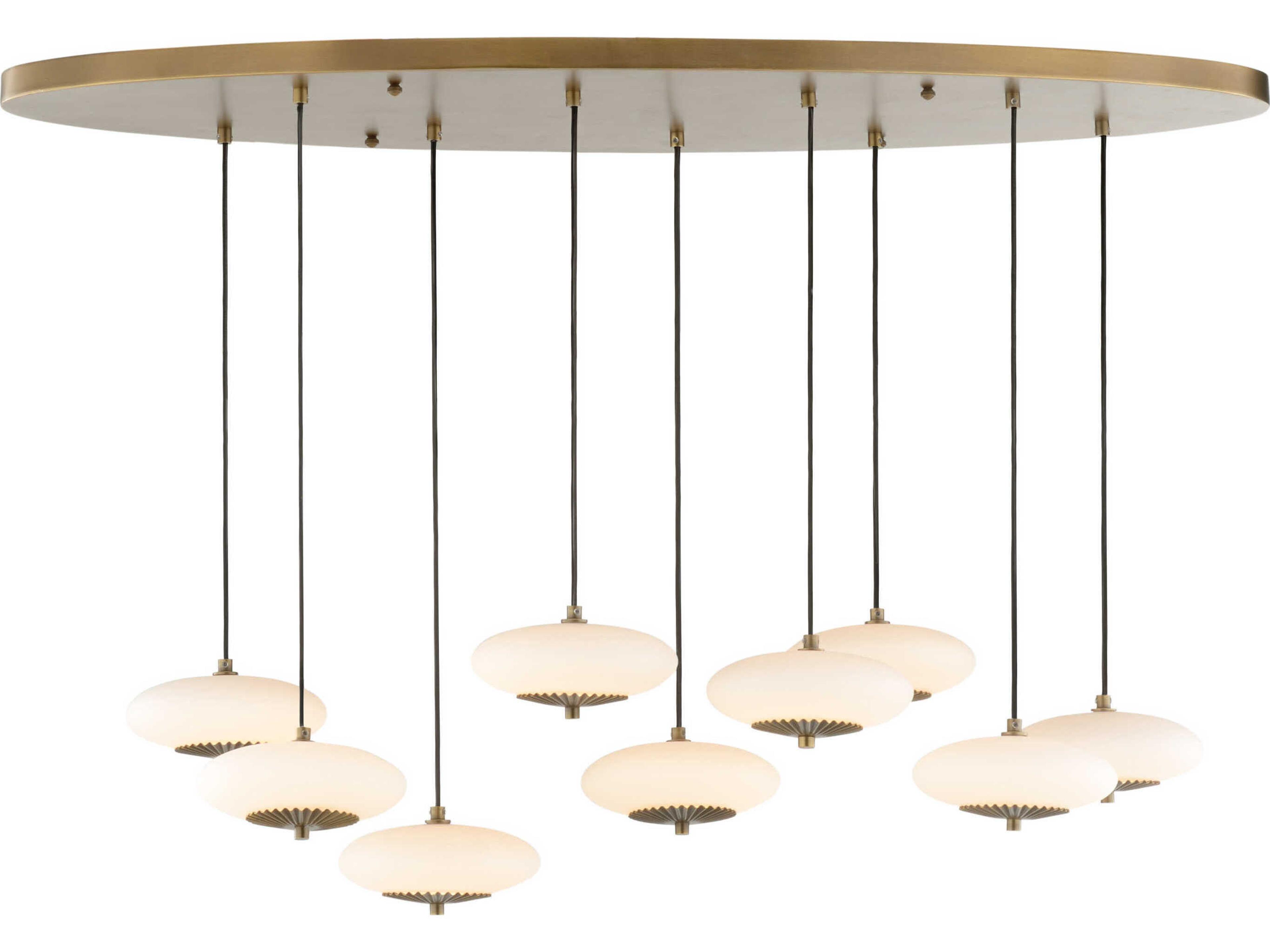 Wildwood Collier Antique Brass Black Island Pendant