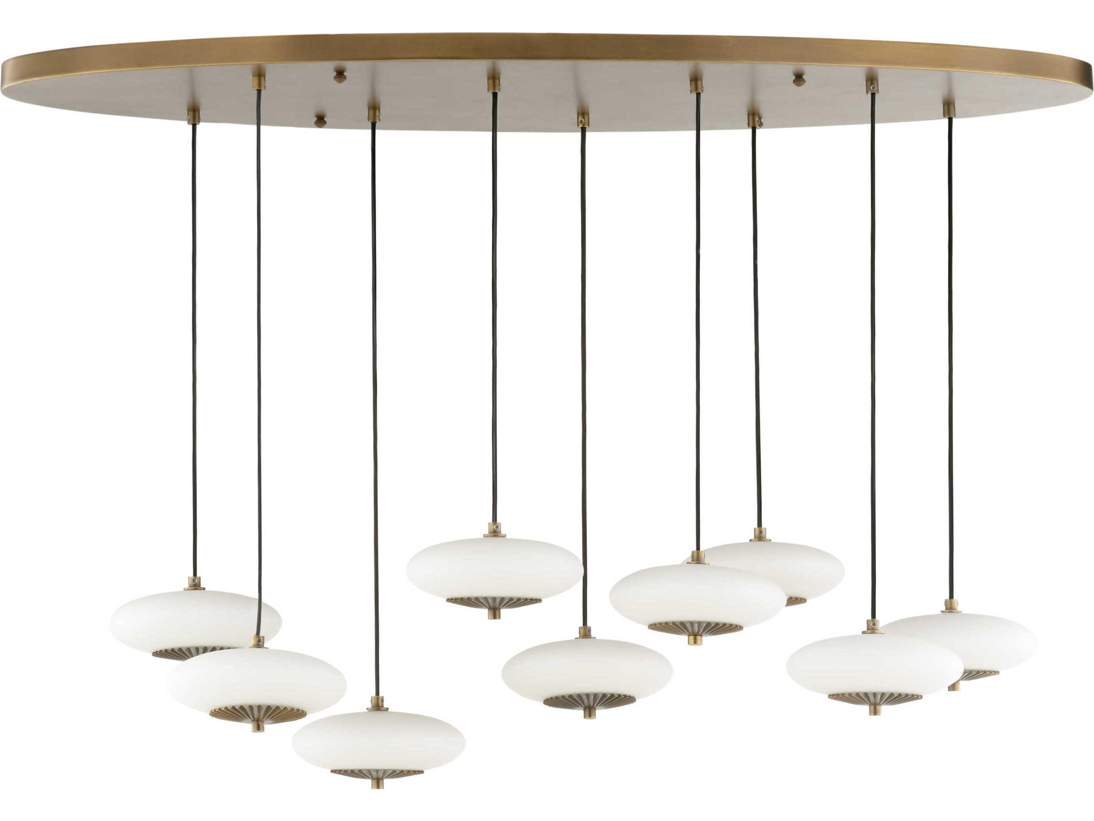 Wildwood Collier Antique Brass Black Island Pendant