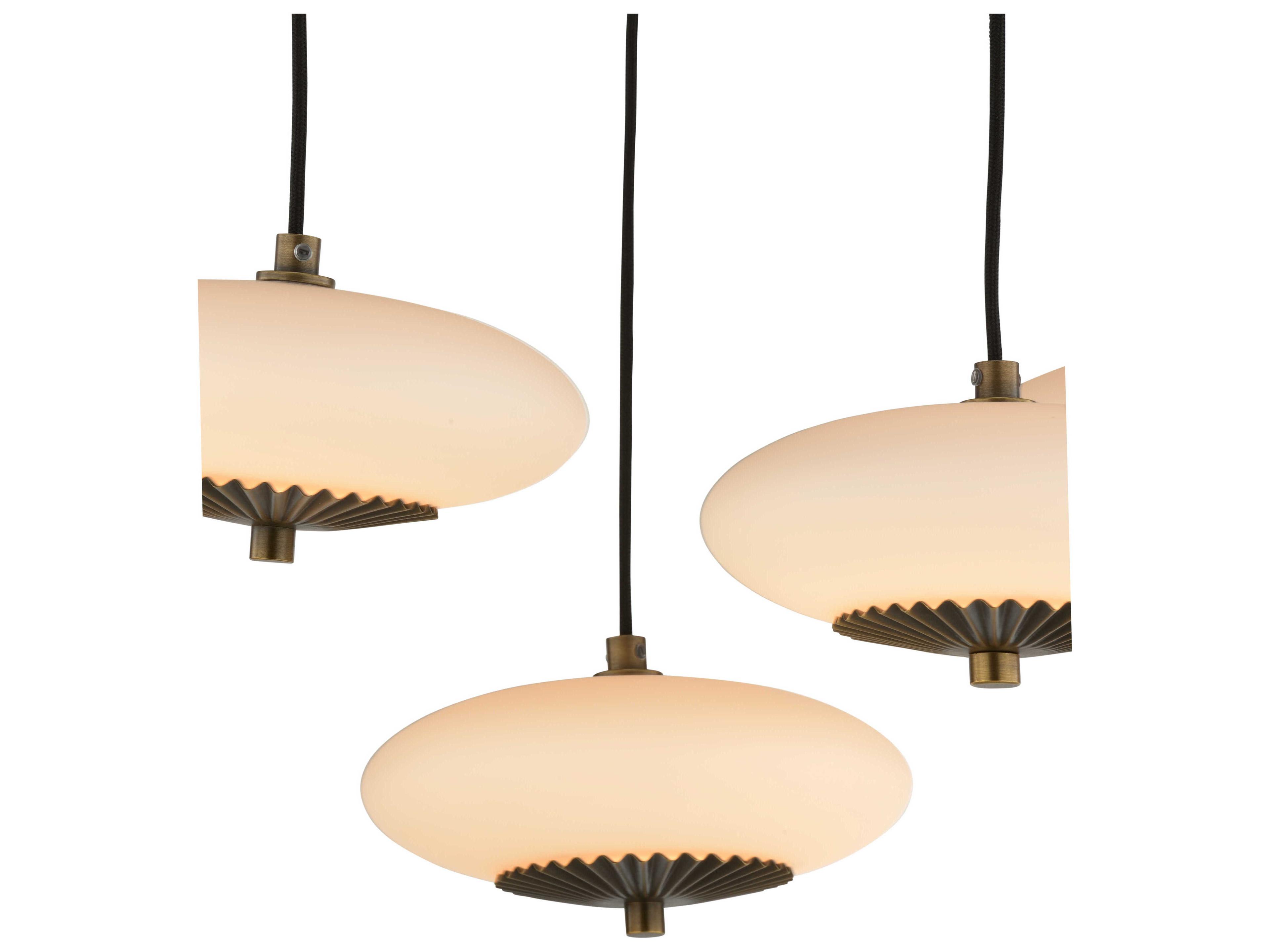 Wildwood Collier Antique Brass Black Island Pendant