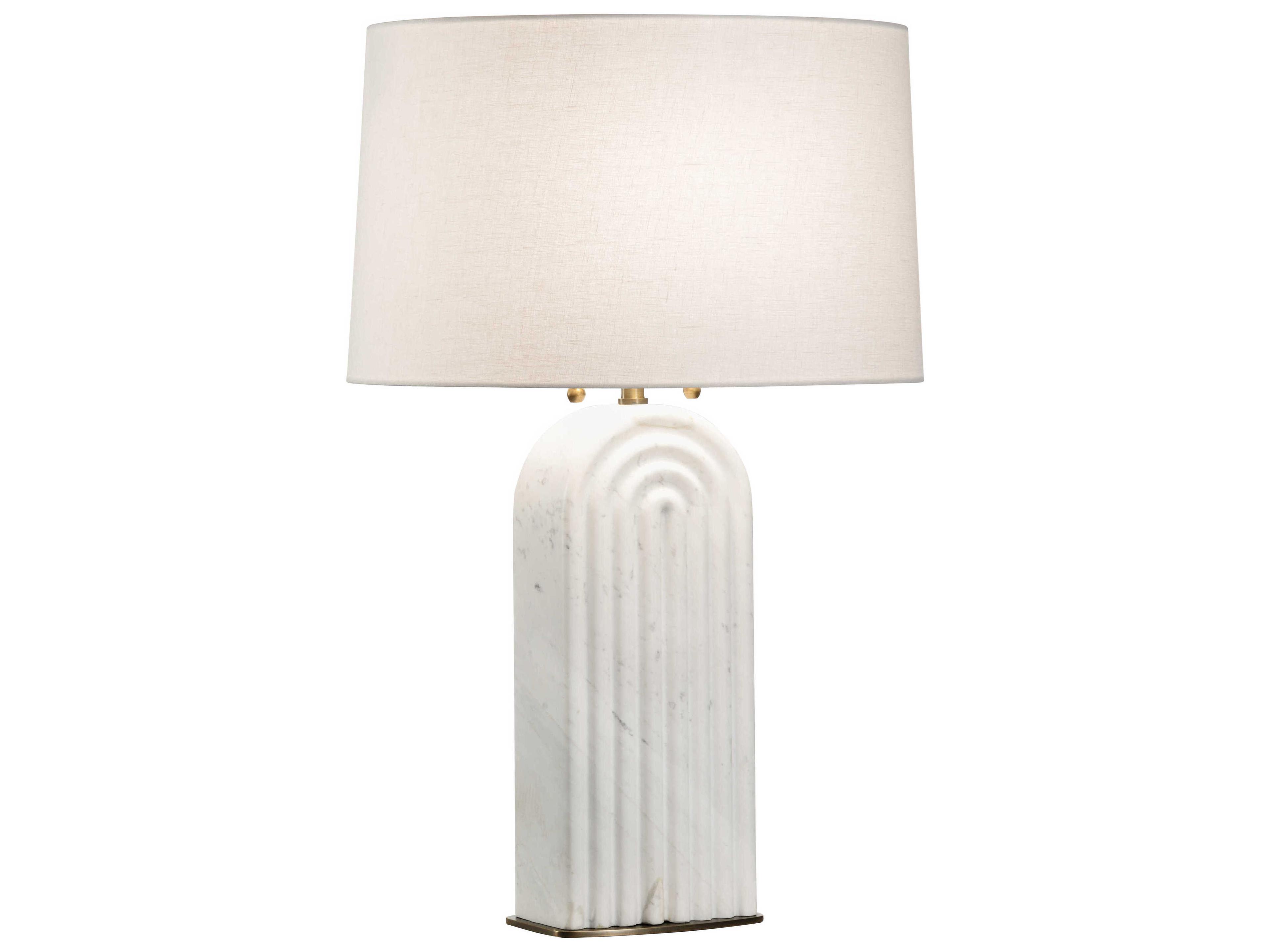 Wildwood Lyssy Natural White Coffee Bronze Off Linen Table Lamp