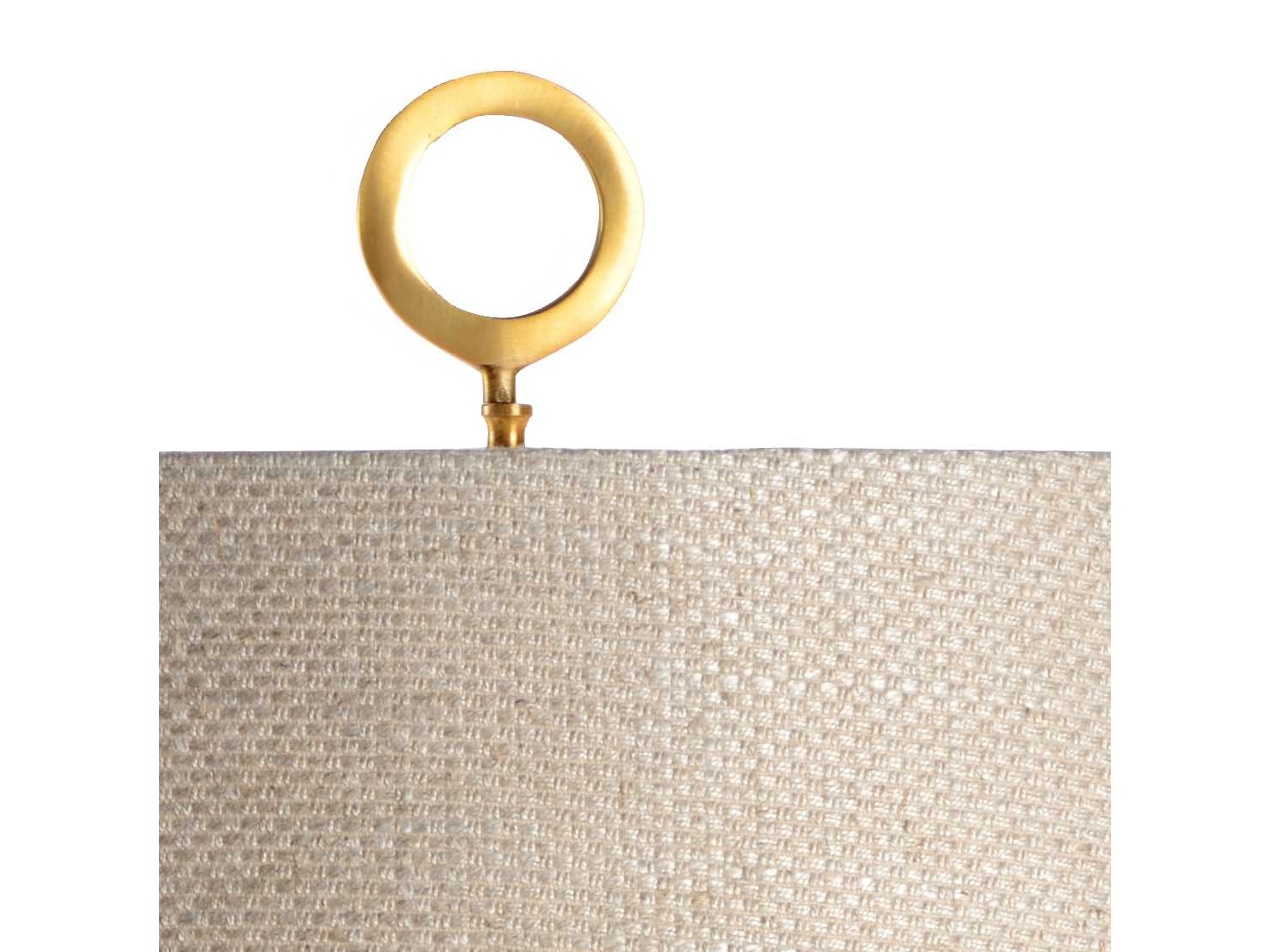 Wildwood San Michele Aquamarine Natural Linen Green Buffet Lamp