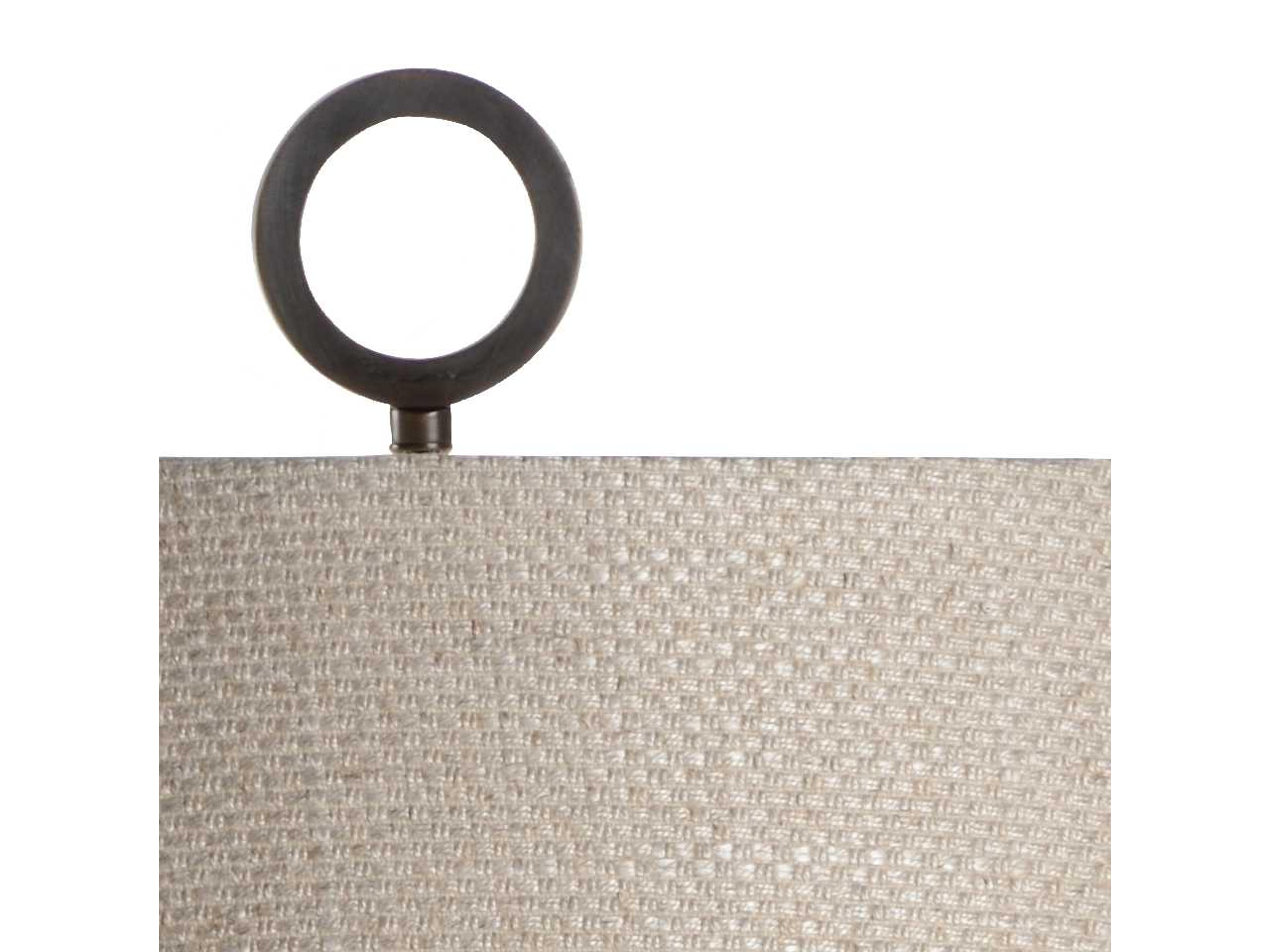 Wildwood Salerno Aged Cream Natural Linen White Buffet Lamp