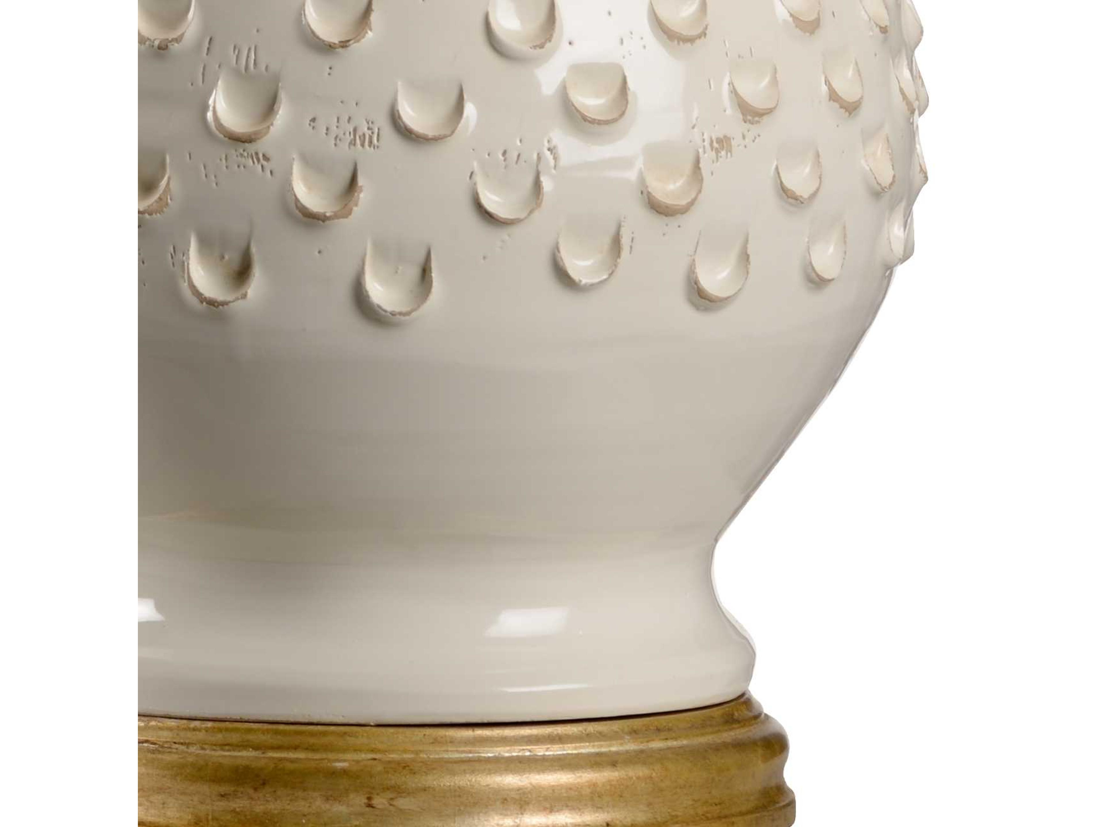 Wildwood Fiera Aged Cream Silkette White Buffet Lamp
