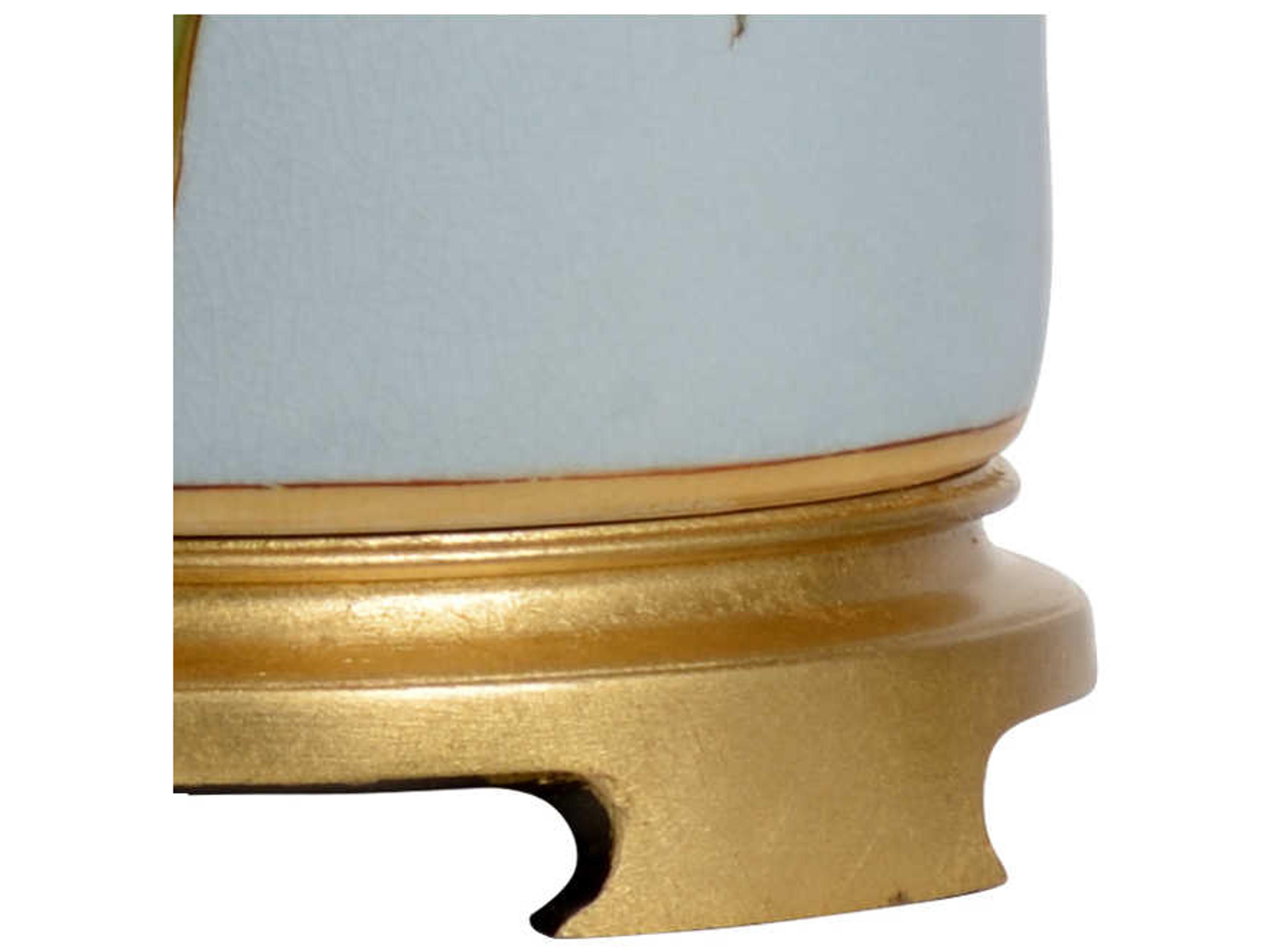 Wildwood Songbird Blue Green White Silkette Buffet Lamp