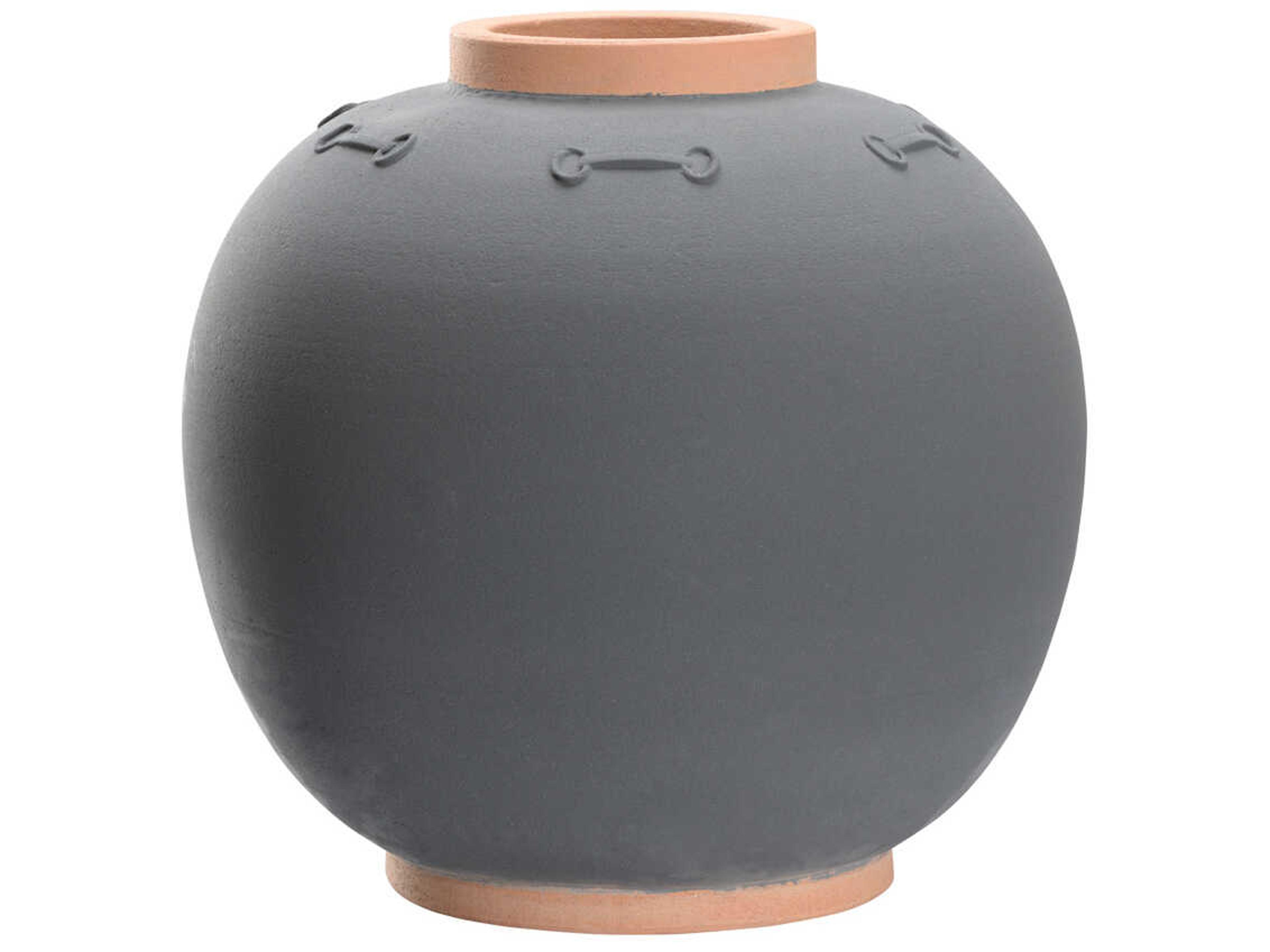 Wildwood Everly Matte Gray Terra Cotta Vase