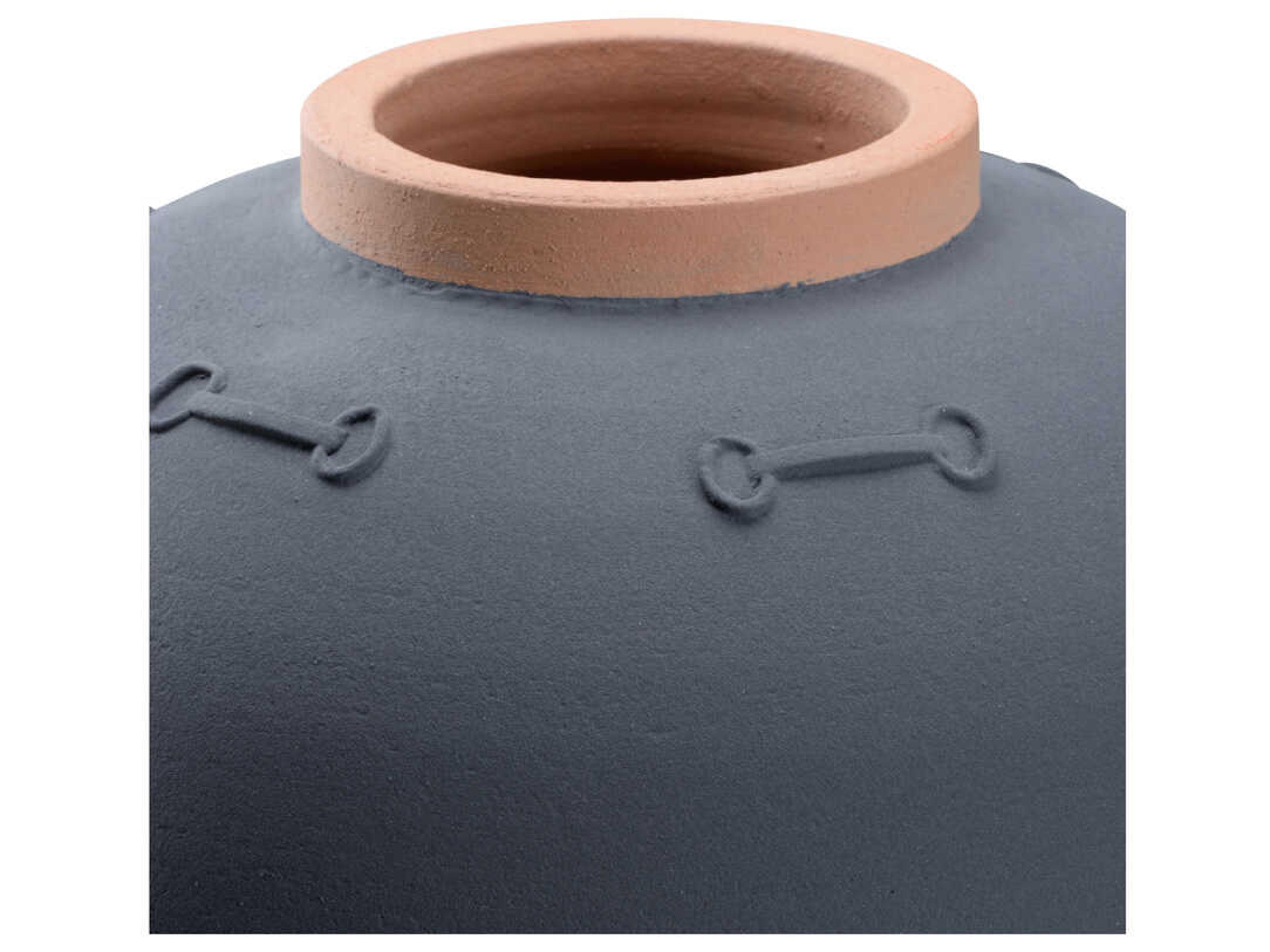 Wildwood Everly Matte Gray Terra Cotta Vase