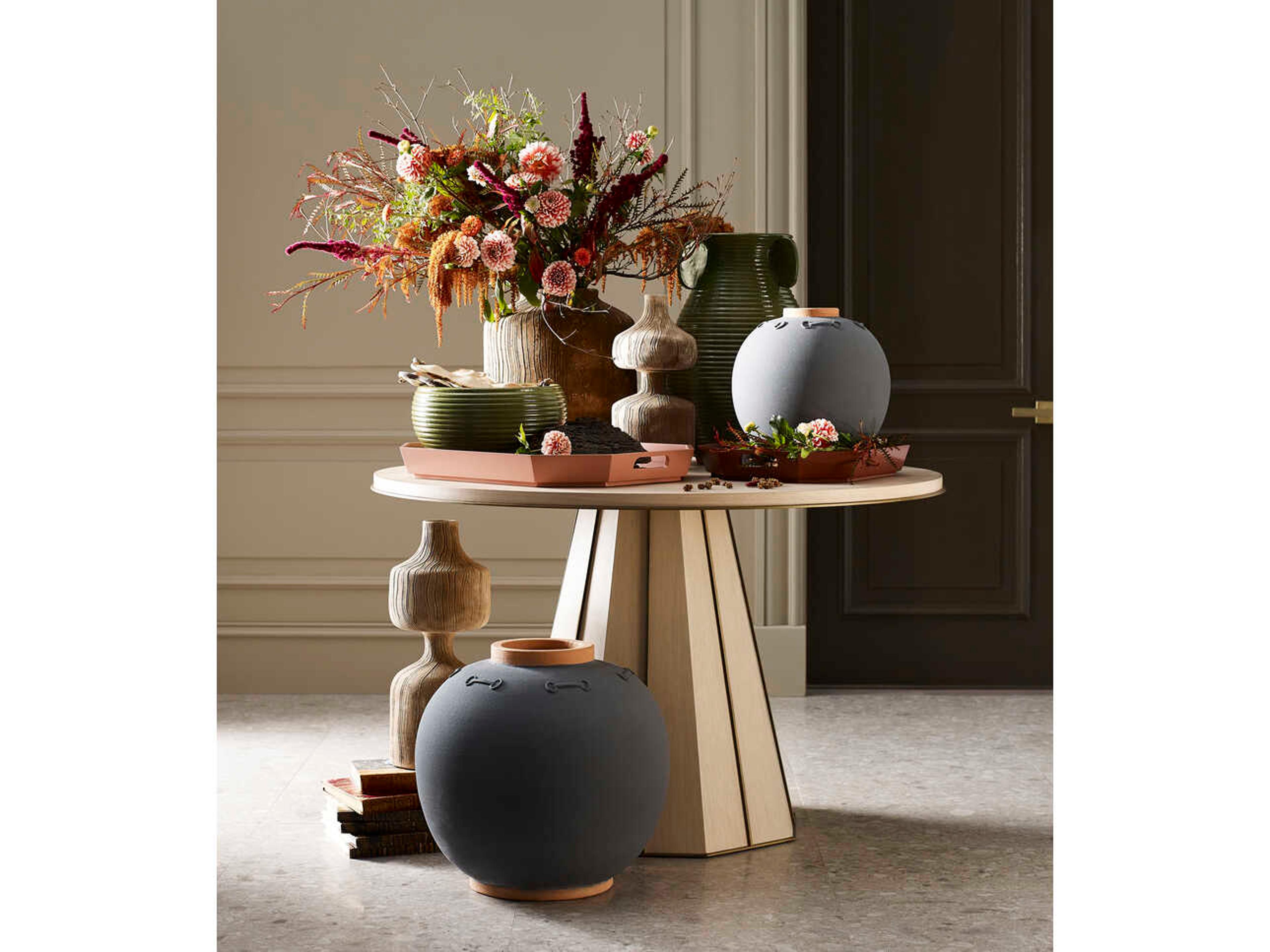 Wildwood Everly Matte Gray Terra Cotta Vase