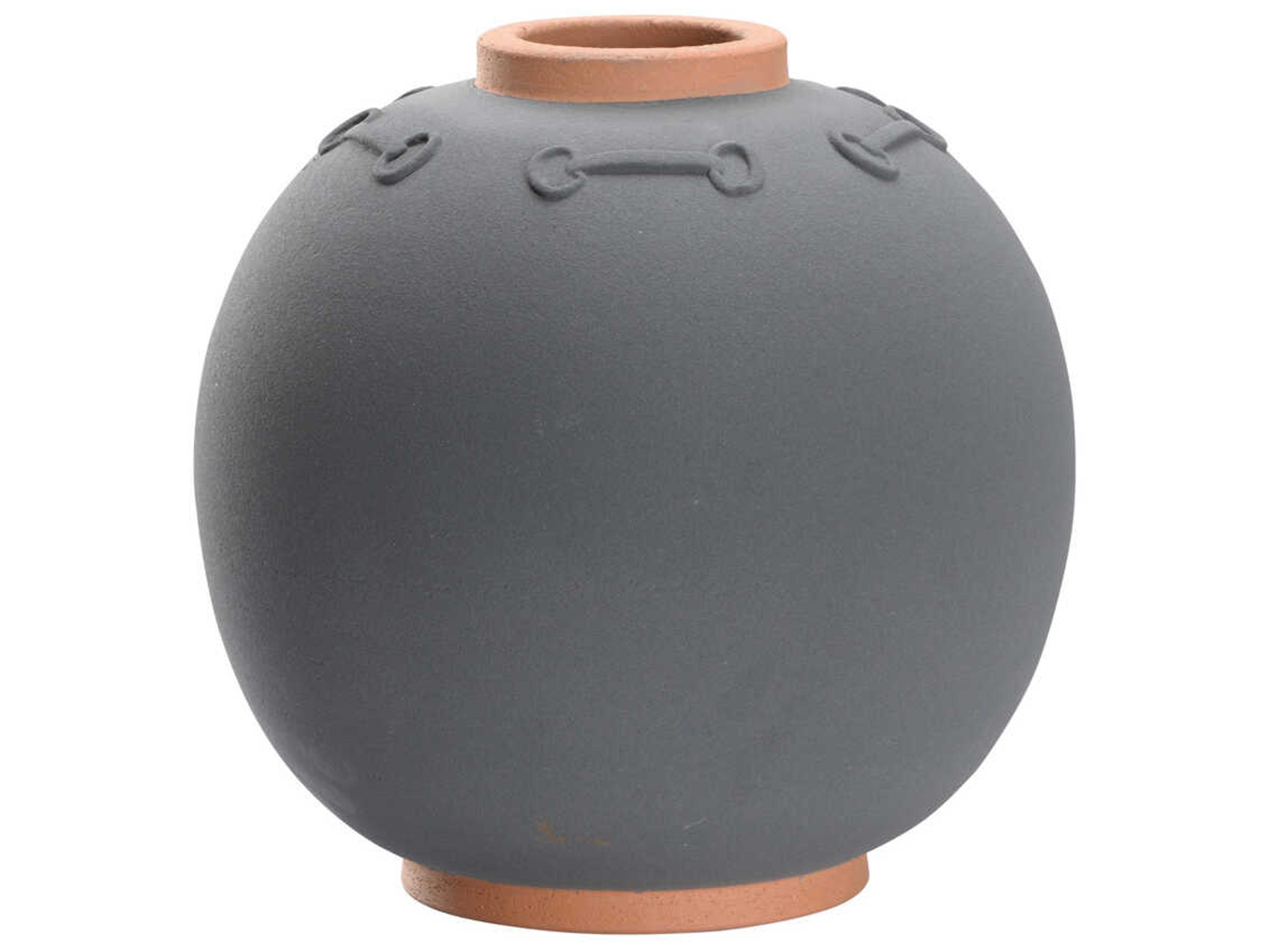 Wildwood Everly Matte Gray Terra Cotta Vase