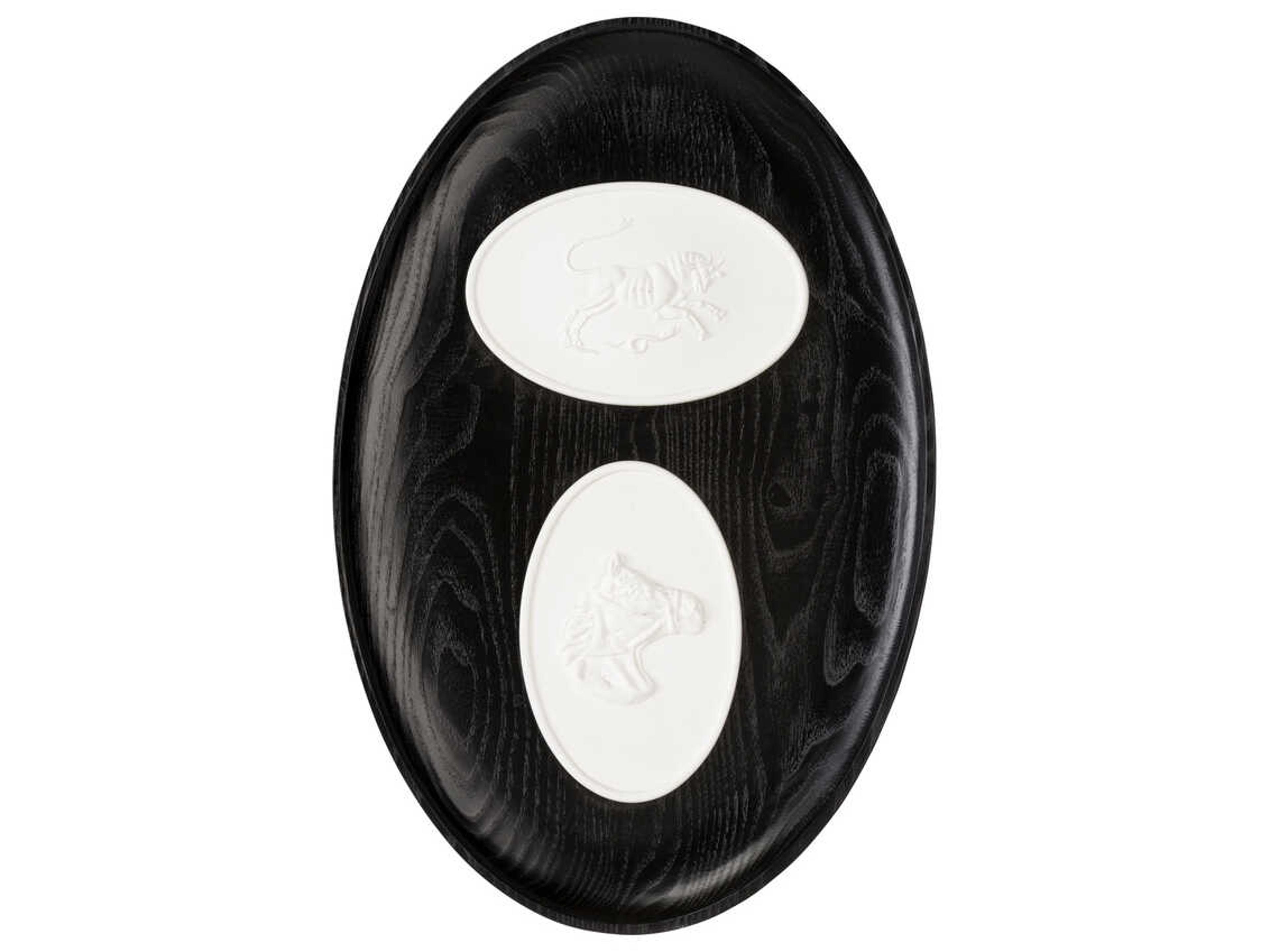 Denise Mcgaha Black Matte White Toro Framed Intaglios-II