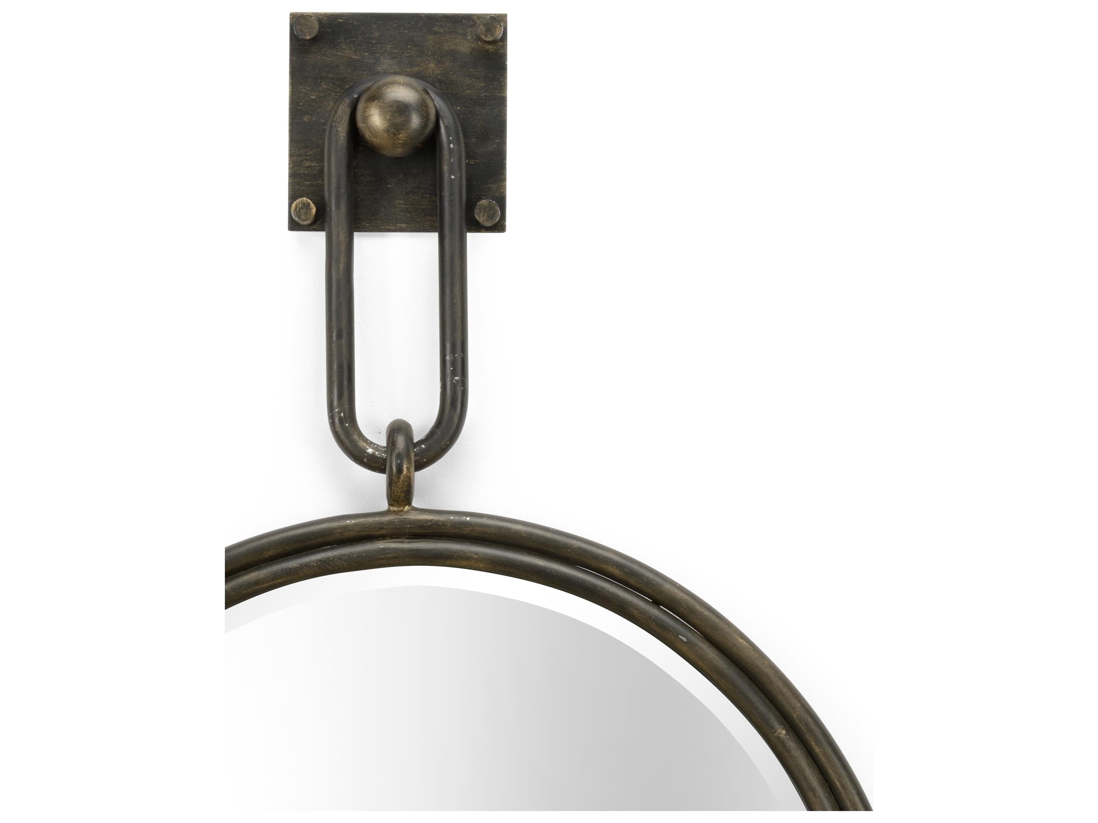 Wildwood Larry Laslo Bronze Beveled Clear Wall Mirror Round