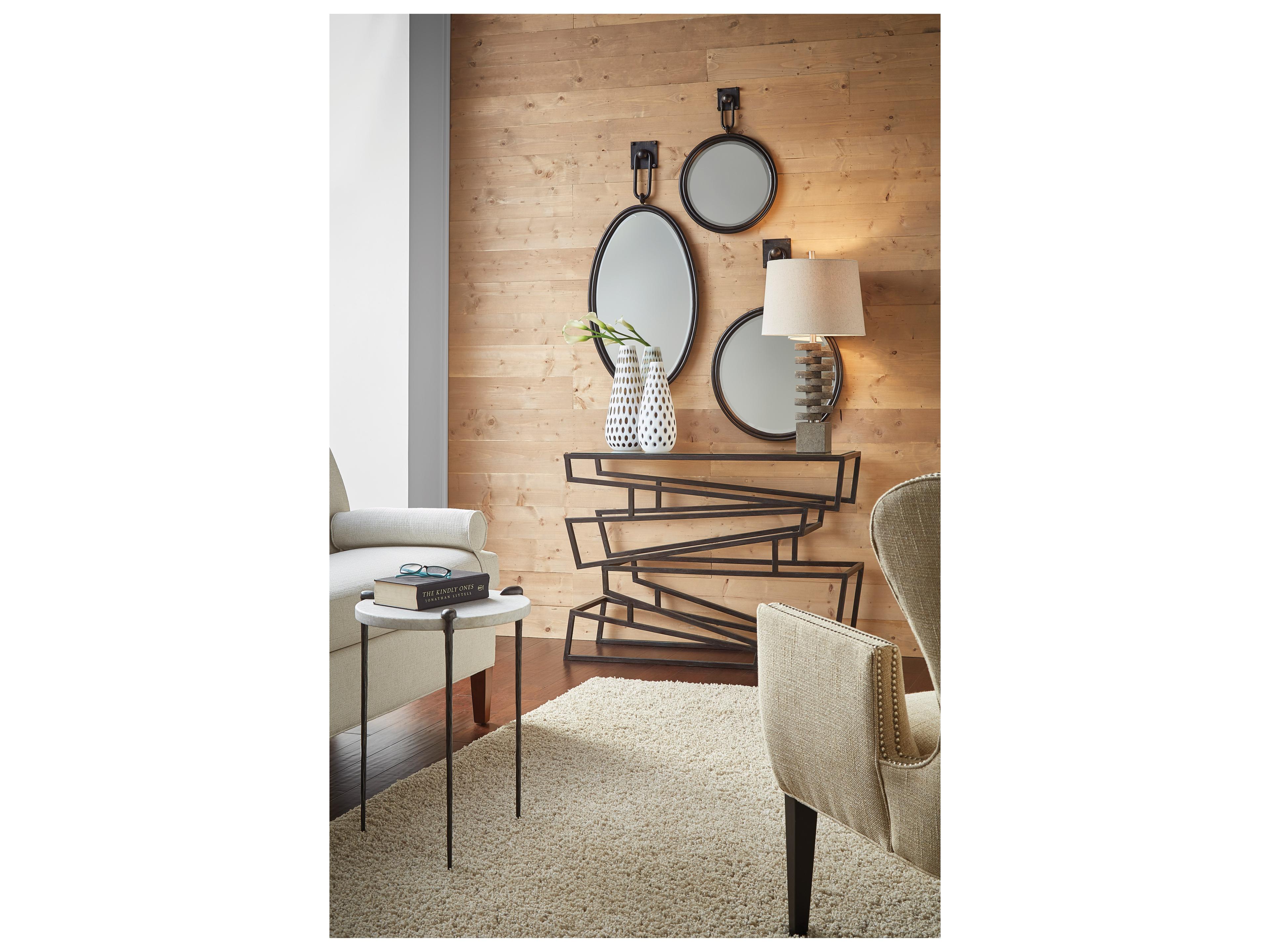 Wildwood Larry Laslo Bronze Beveled Clear Wall Mirror Round