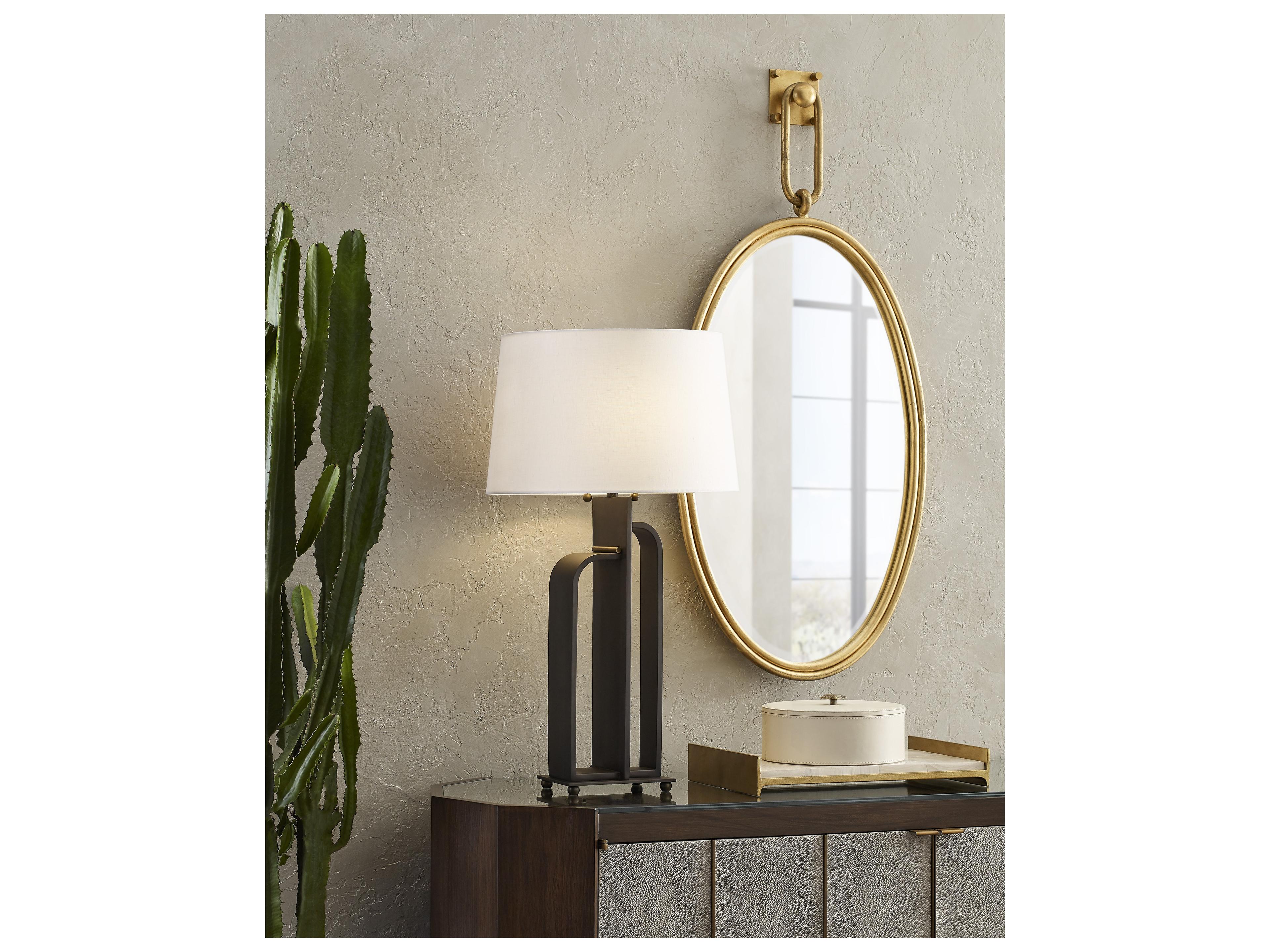 Wildwood Larry Laslo Antique Gold Leaf Beveled Clear Wall Mirror Oval