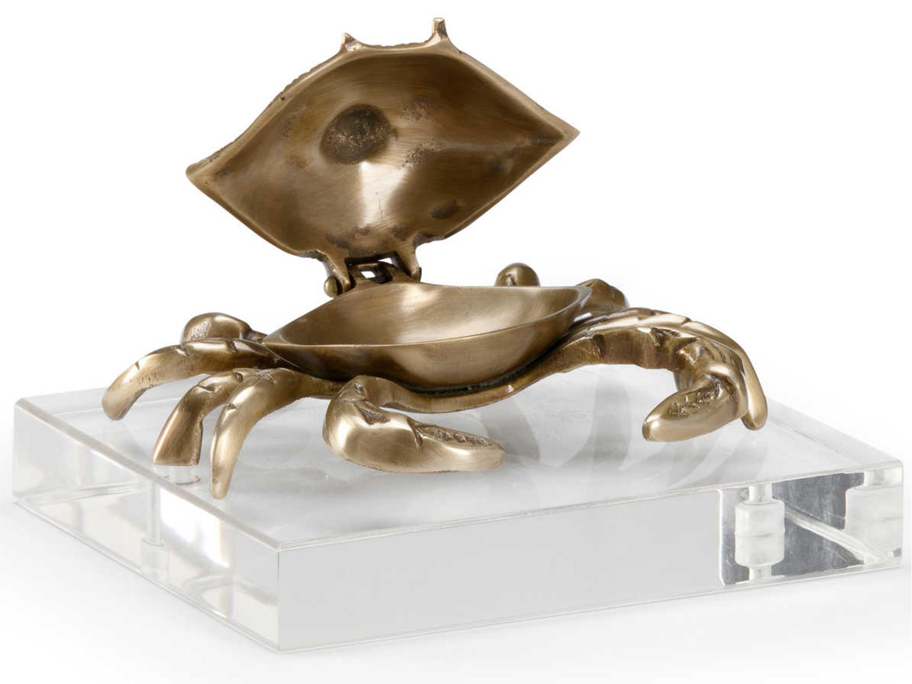 Wildwood Crab Brass Sculpture