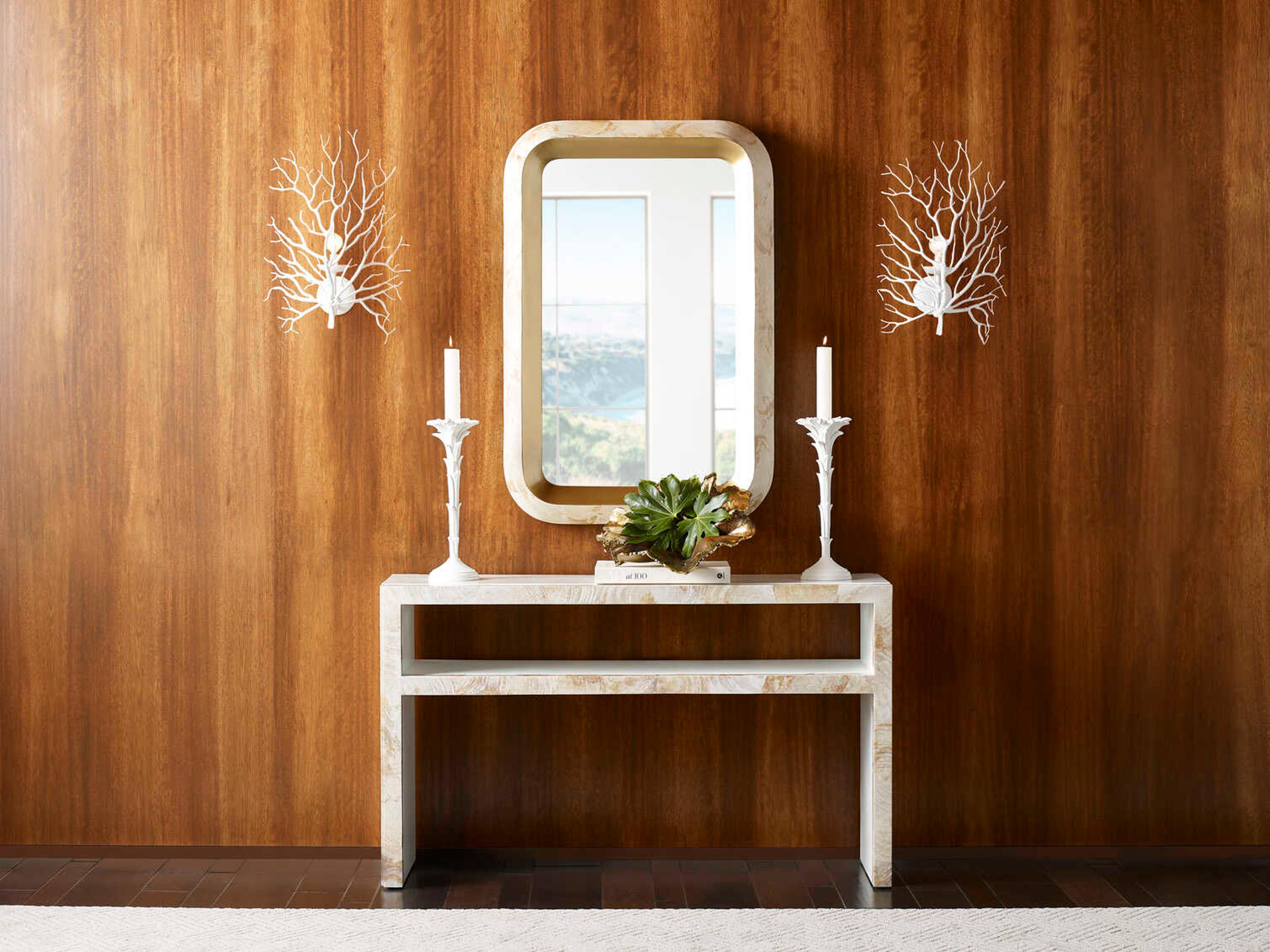 Wildwood Gold Shellebrations Rectangular Wall Mirror