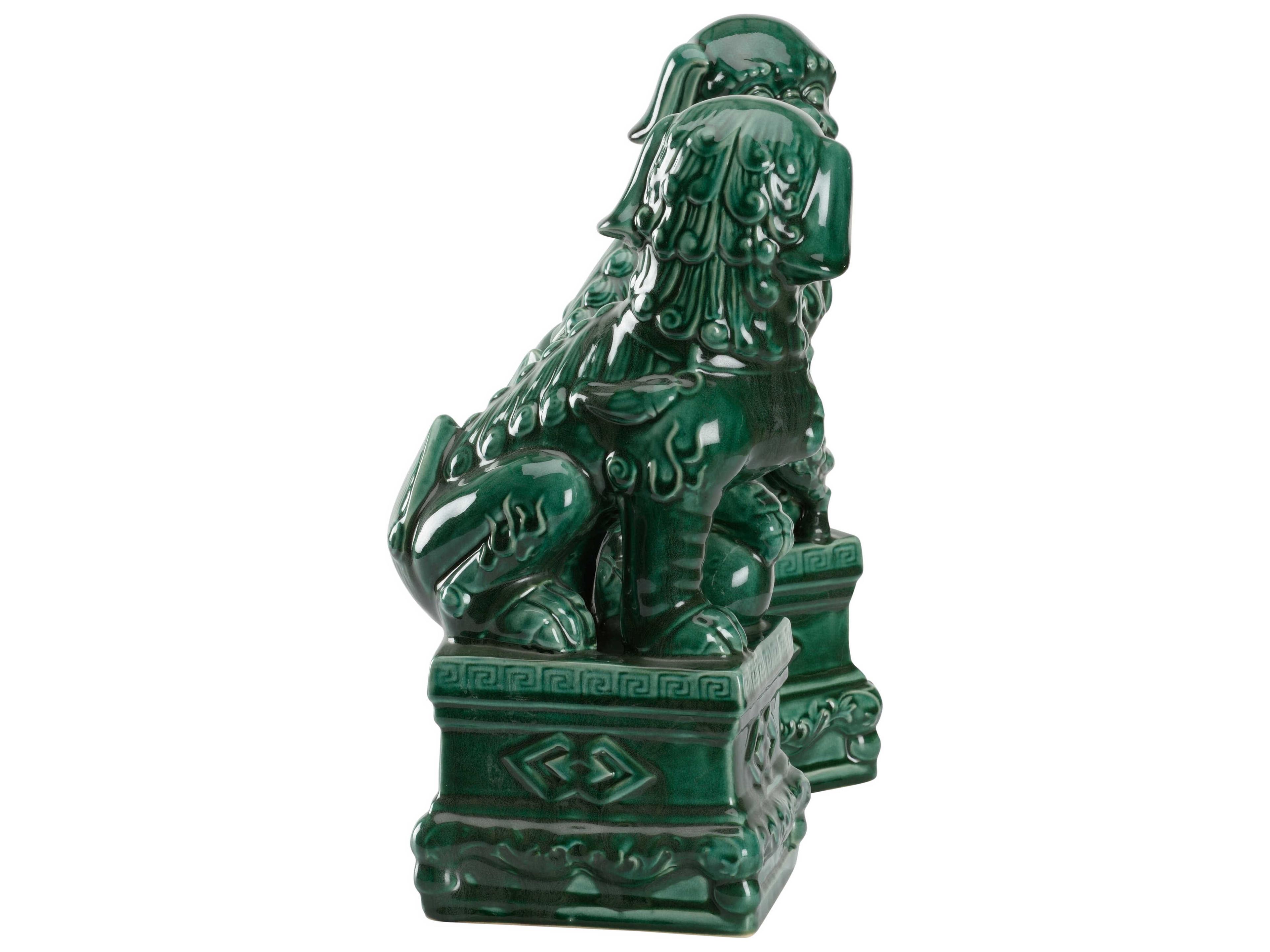 Wildwood Scenic View Foo Dogs Sculpture Set of 2