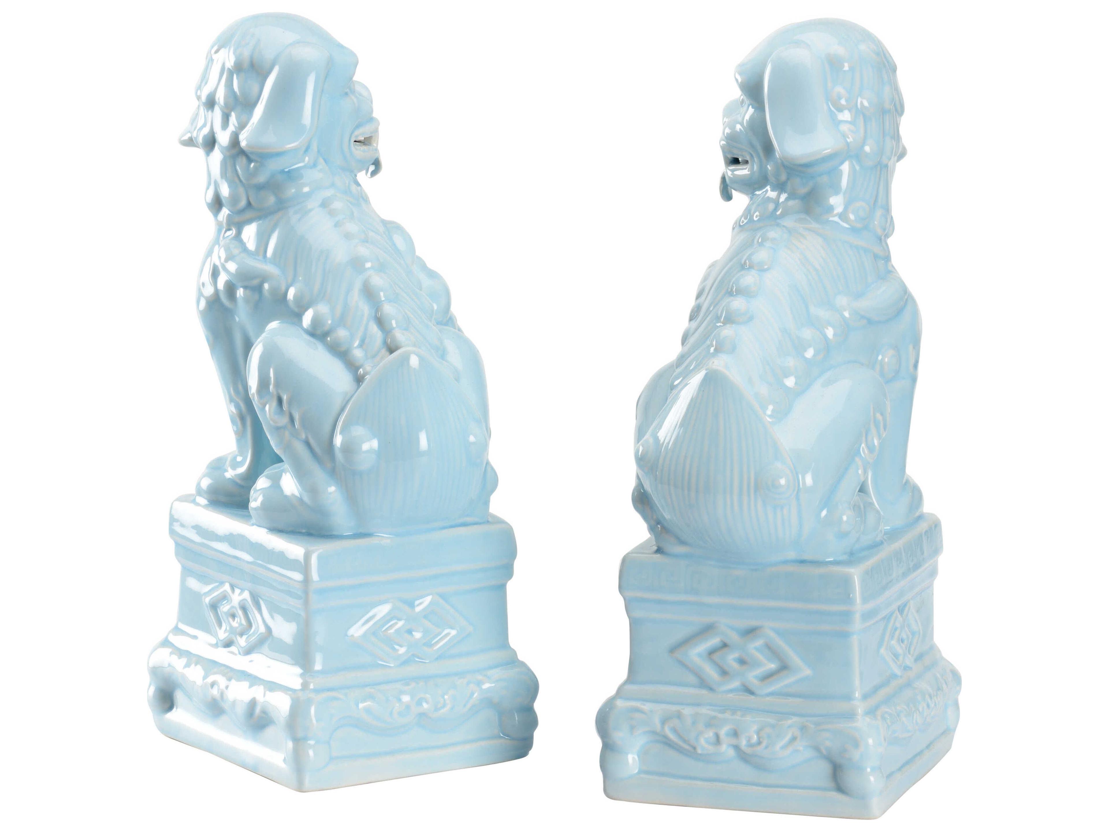 Wildwood Hawaiian Breeze Foo Dogs Sculpture Set of 2