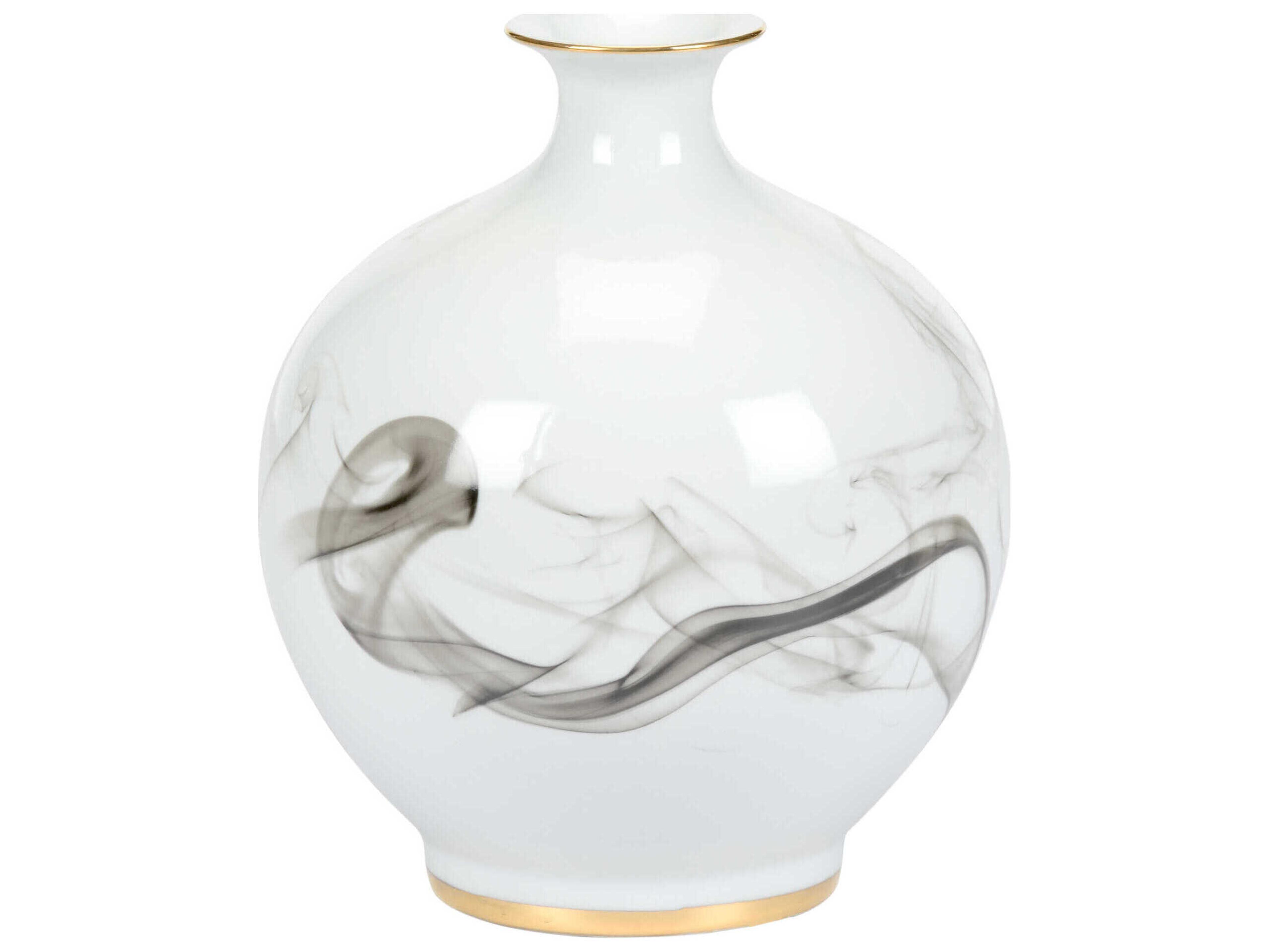 Wildwood White Cinder and Smoke Vase