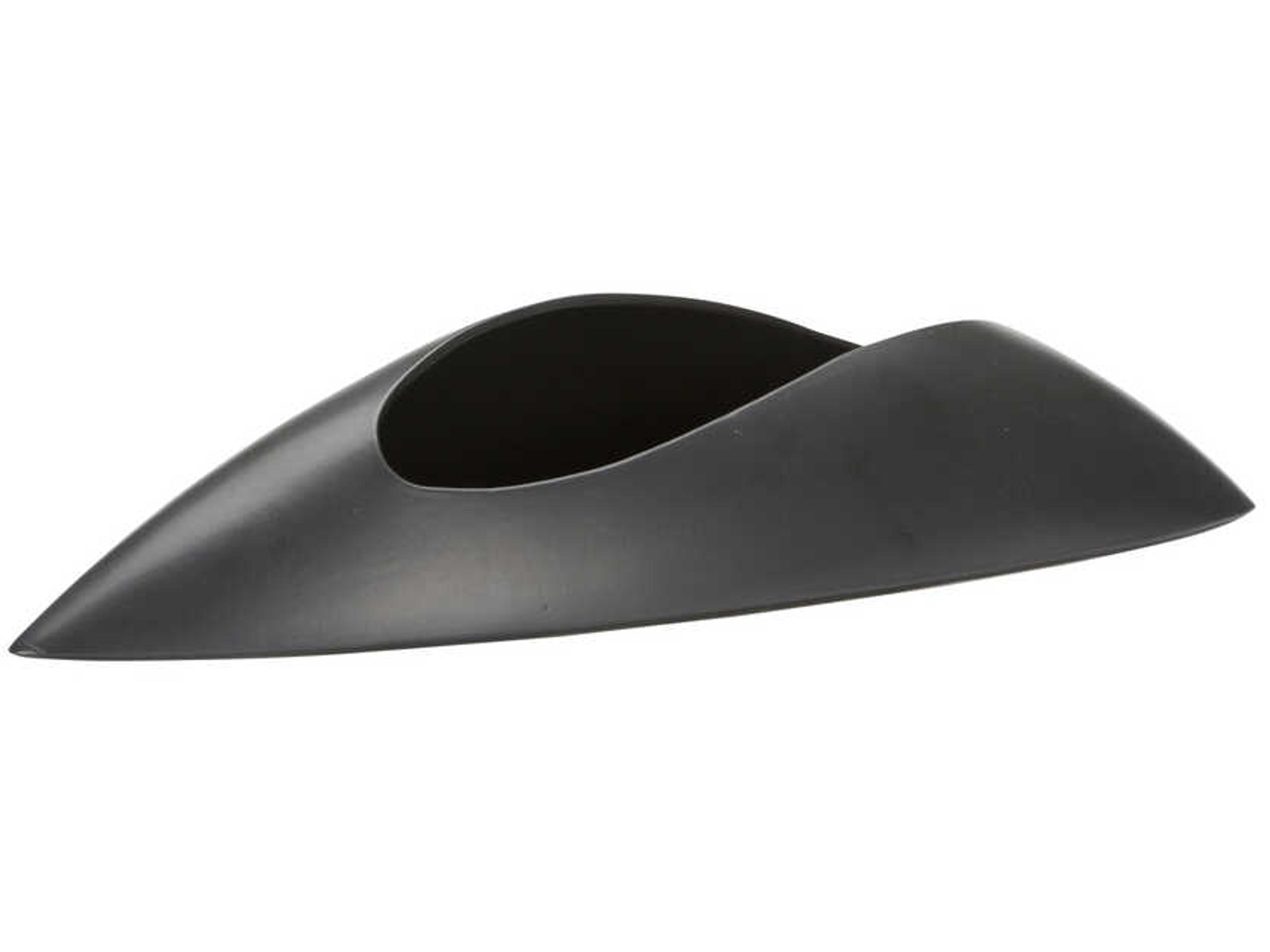 Shiga Black Glaze Ikebana Vase