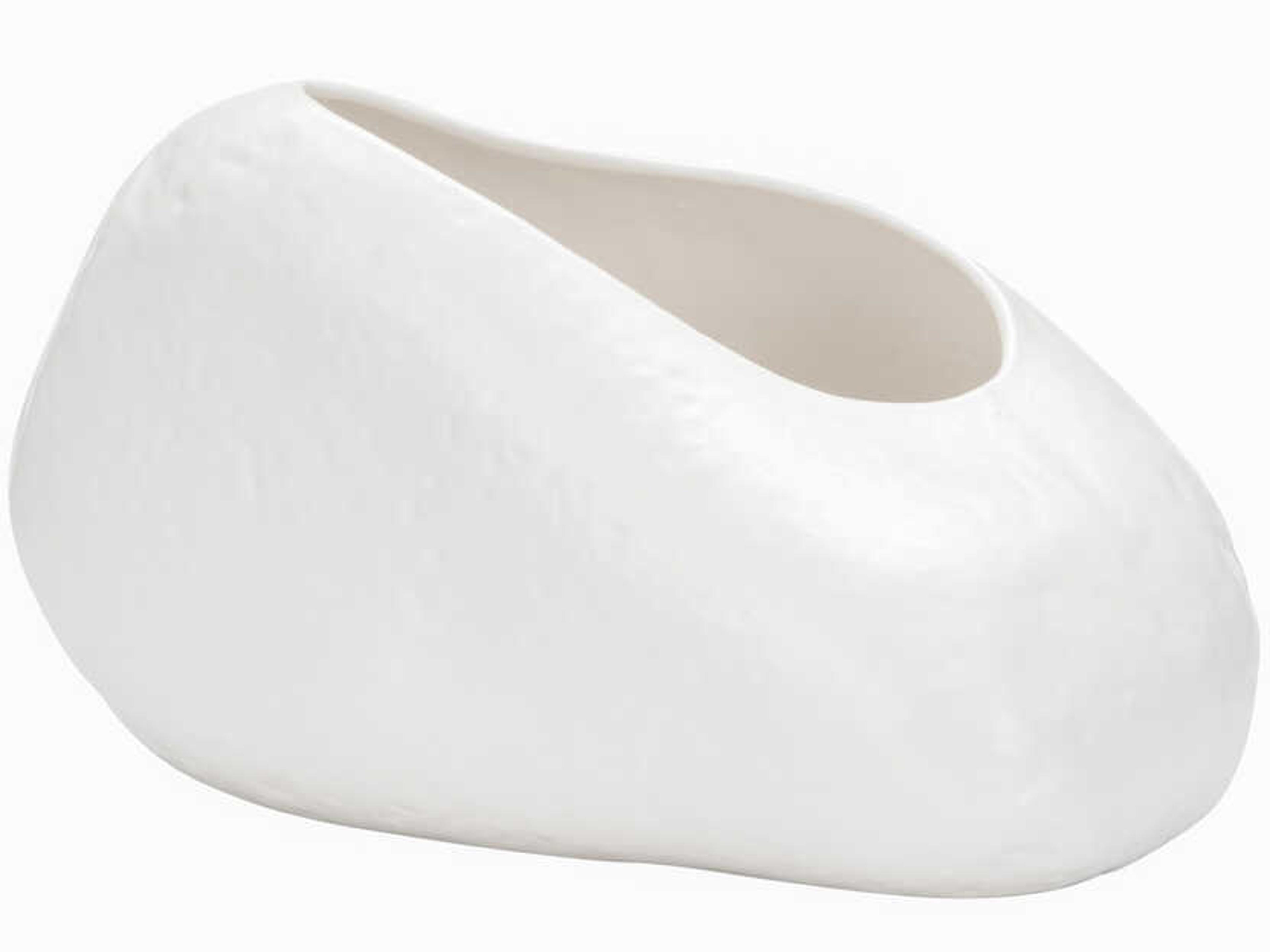 Wildwood Shiga White Glaze Ikebana Ishi Vase