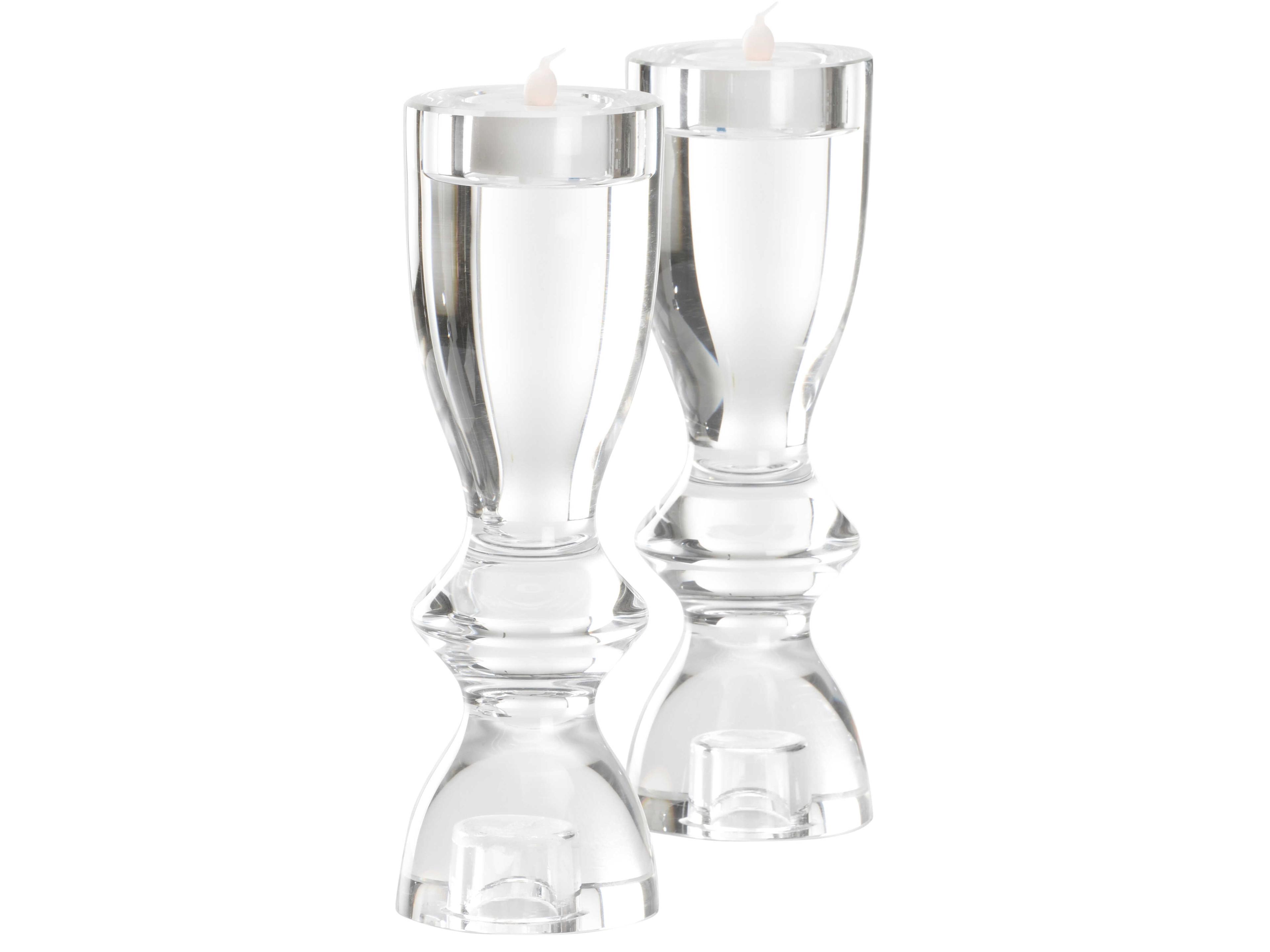 Wildwood Gris Clear Candle Holder