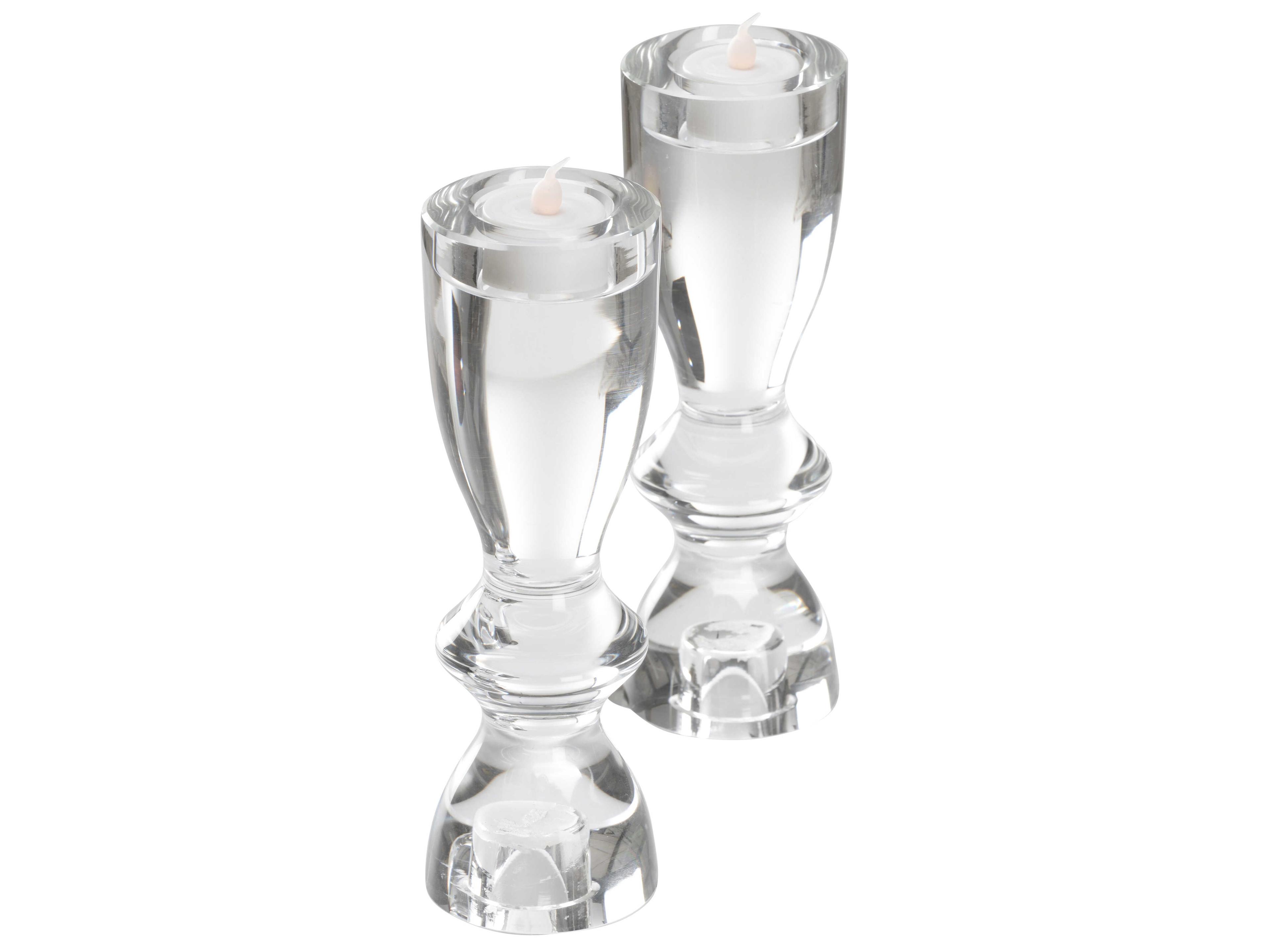 Wildwood Gris Clear Candle Holder