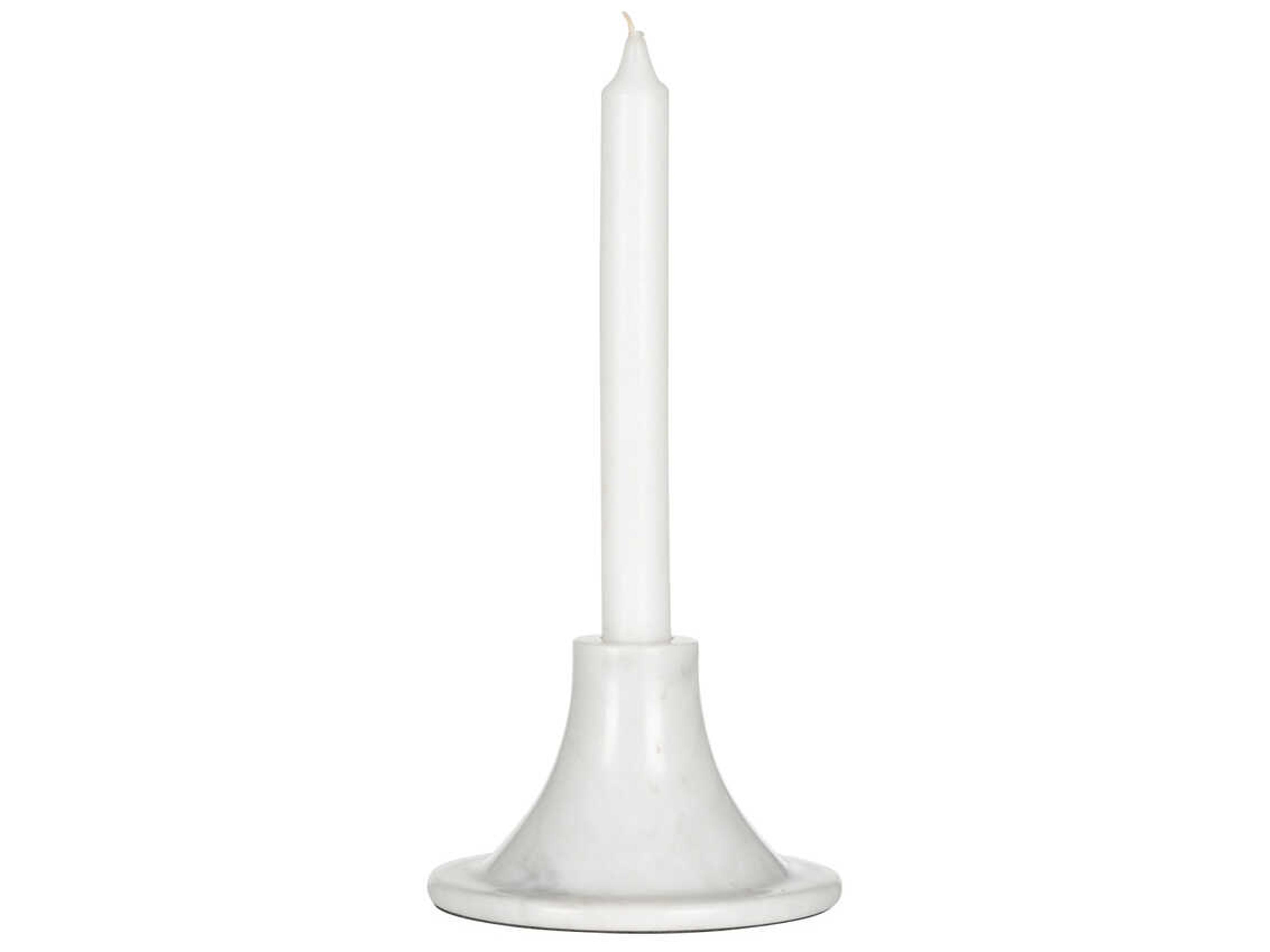 Tulip Natural White Candleholder